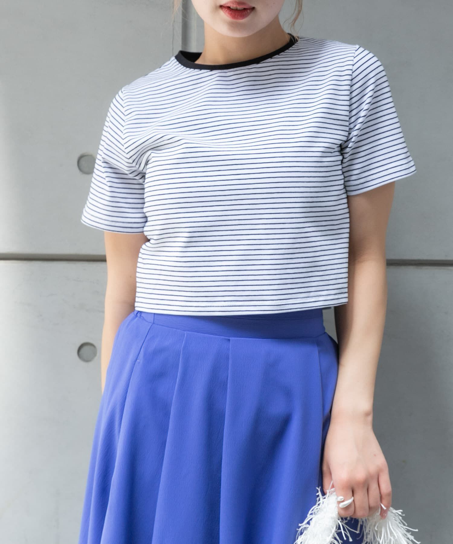 SENSE OF PLACE by URBAN RESEARCH「クロップドTシャツ(半袖)」|Tシャツ・カットソー|