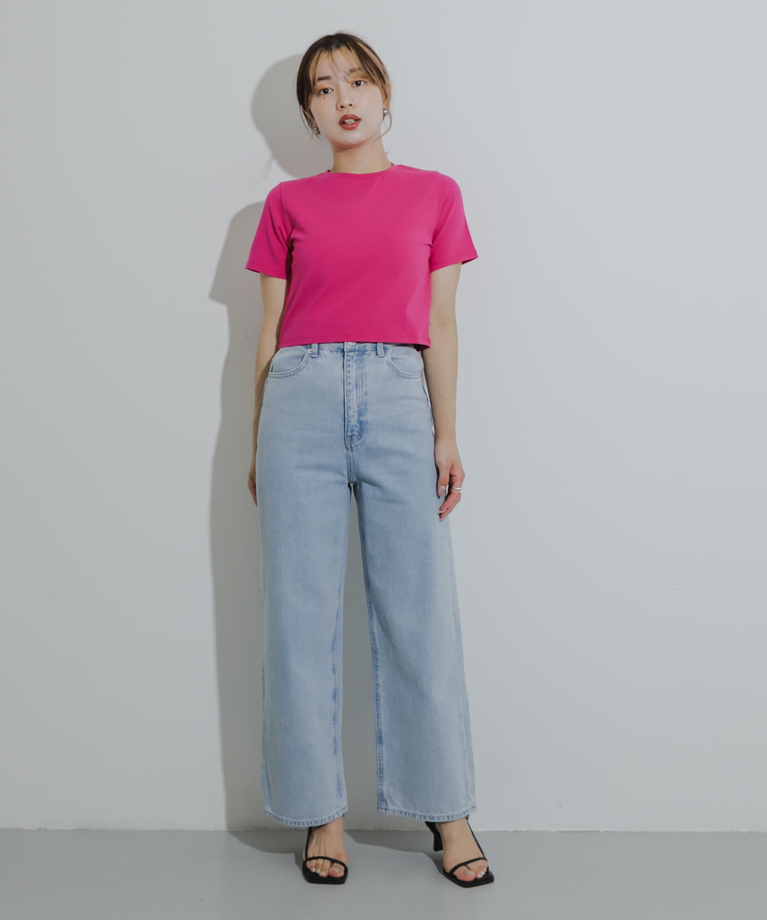 SENSE OF PLACE by URBAN RESEARCH「クロップドTシャツ(半袖)」|Tシャツ・カットソー|