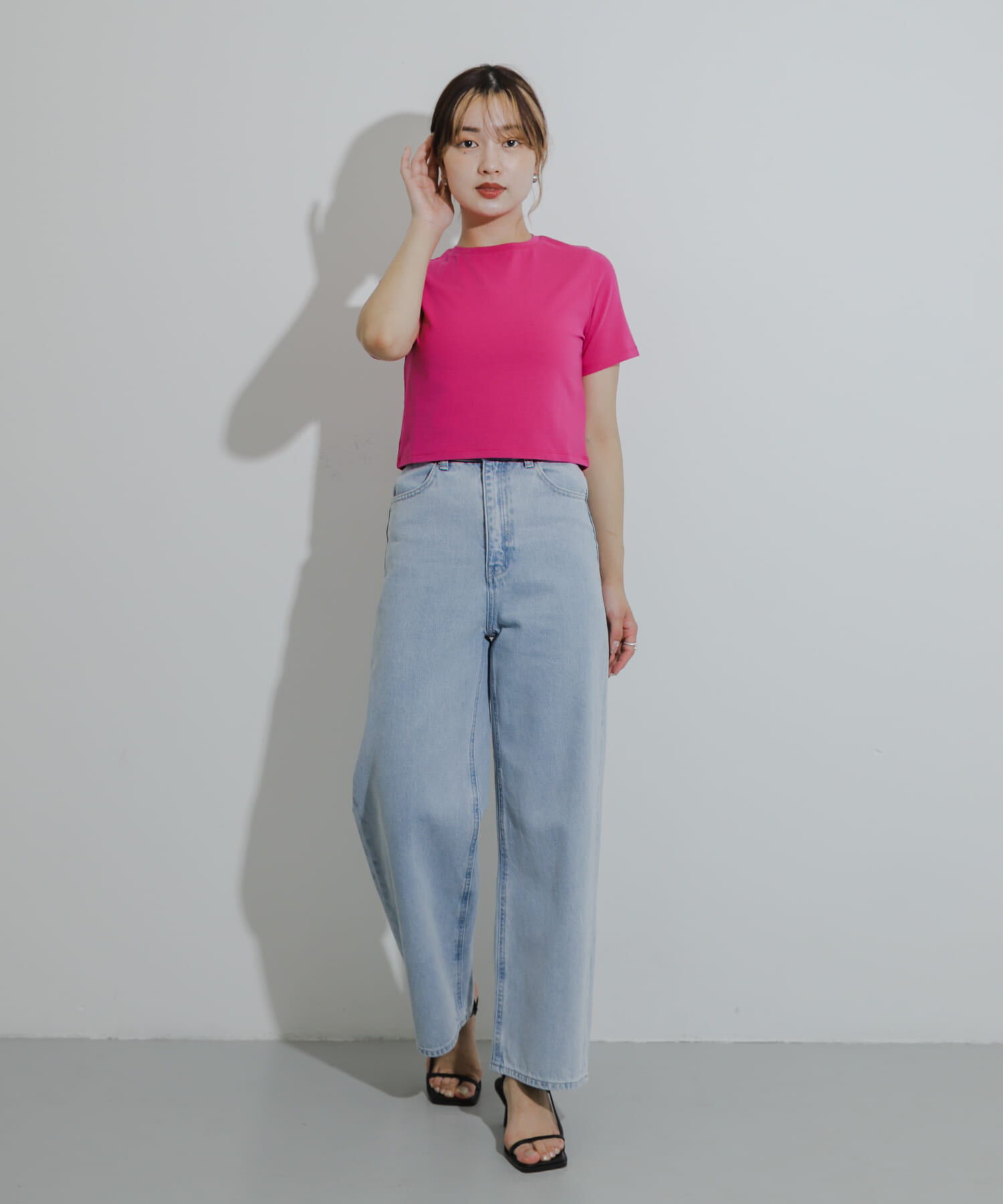 SENSE OF PLACE by URBAN RESEARCH「クロップドTシャツ(半袖)」|Tシャツ・カットソー|