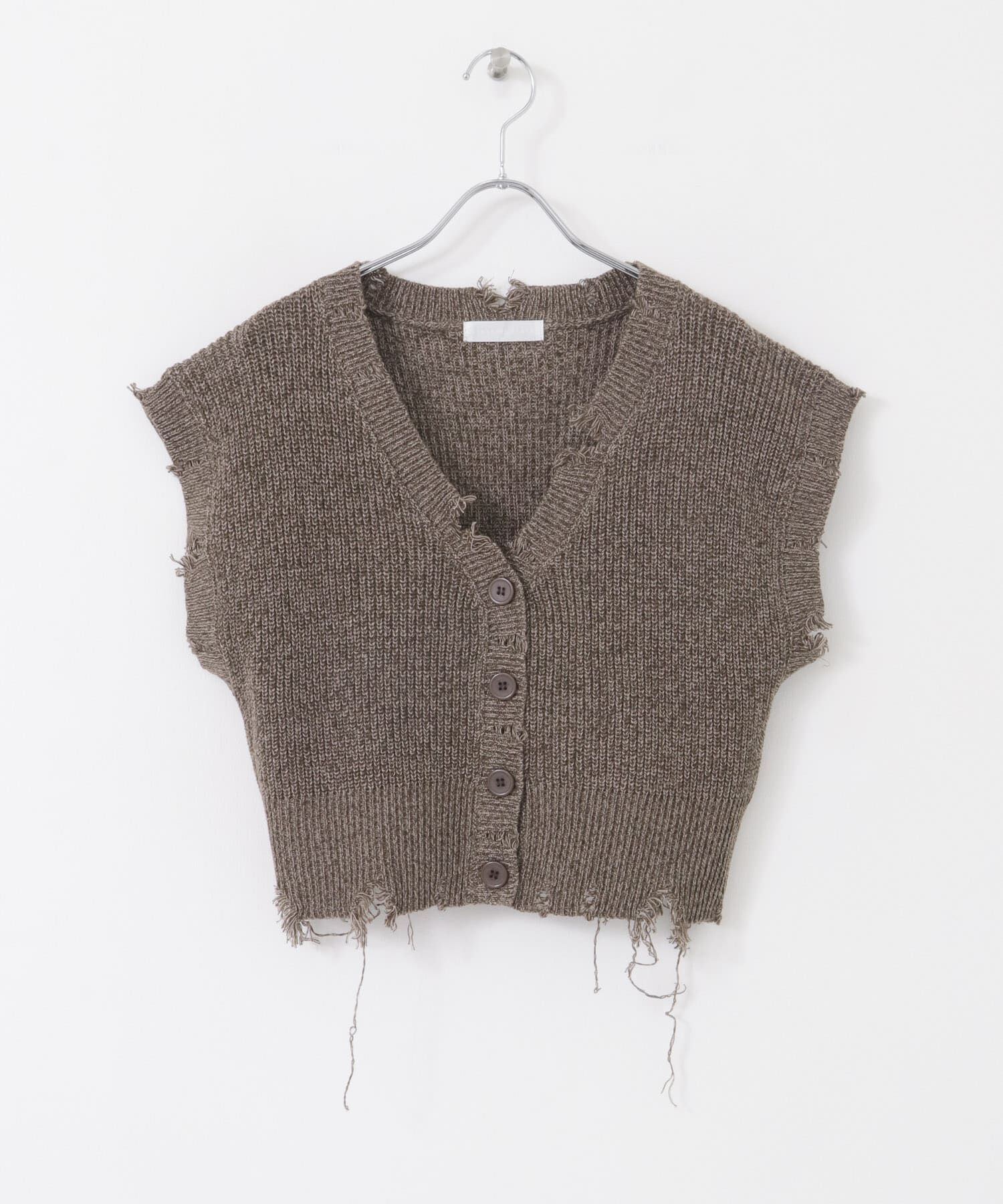 SENSE OF PLACE by URBAN RESEARCH「ダメージニットベスト」|ベスト・ジレ|