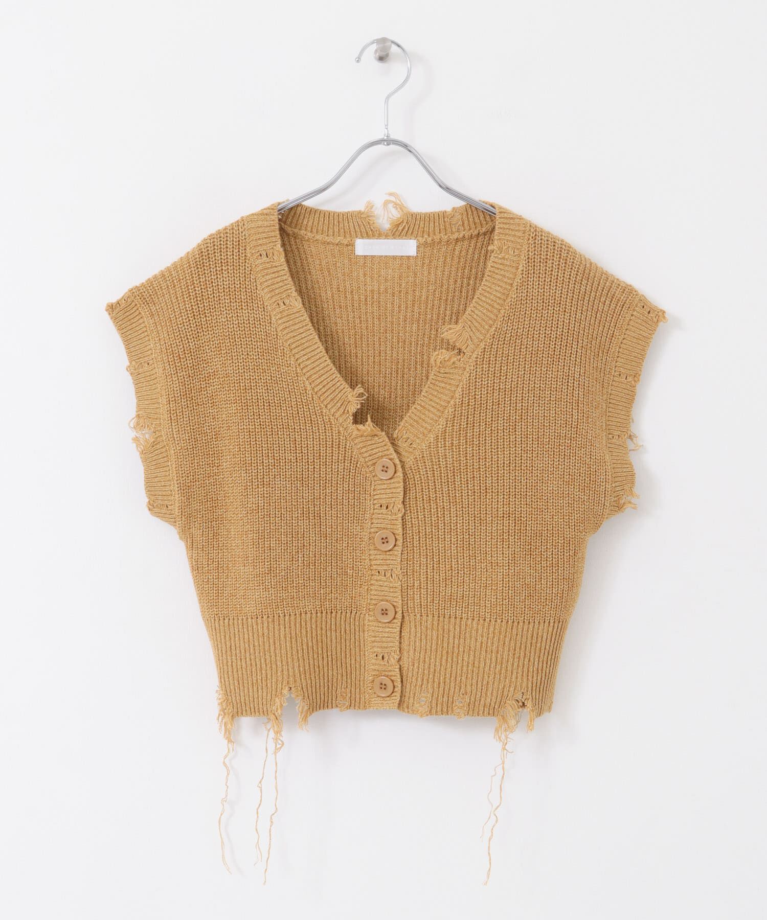 SENSE OF PLACE by URBAN RESEARCH「ダメージニットベスト」|ベスト・ジレ|