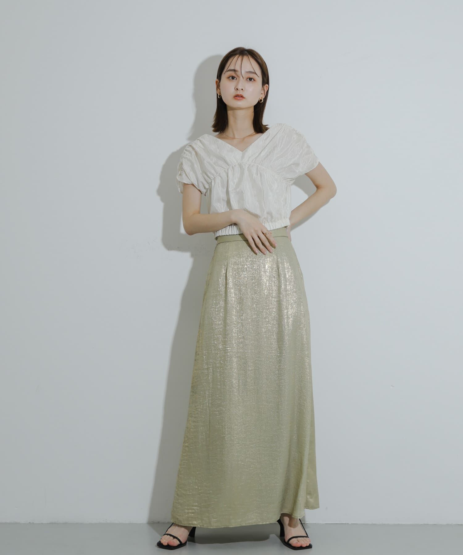 SENSE OF PLACE by URBAN RESEARCH「ハクプリントフレアスカート」|スカート|