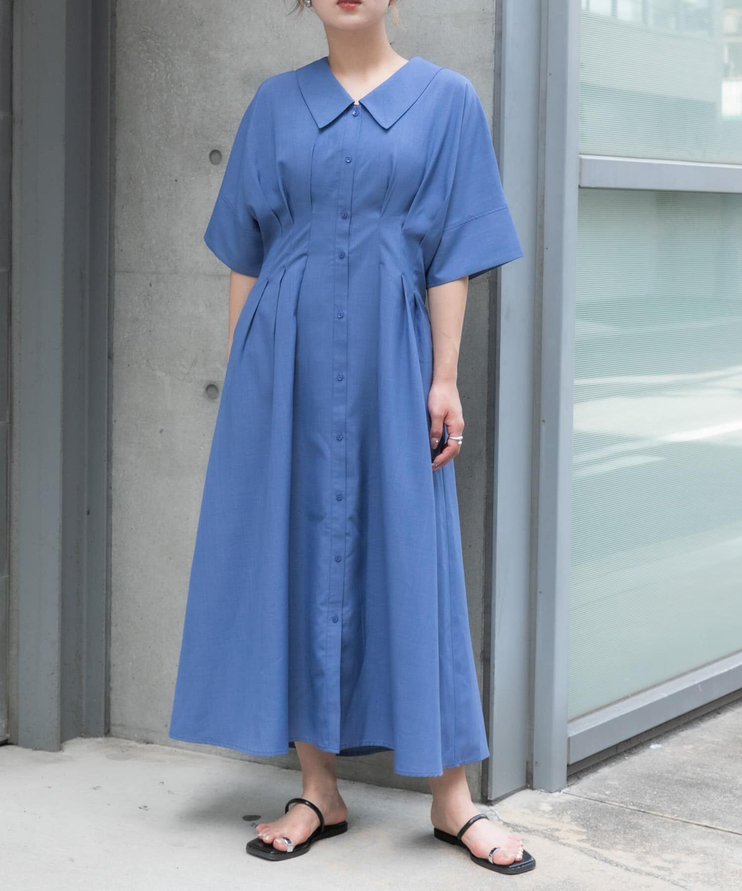 SENSE OF PLACE by URBAN RESEARCH「ウエストタックシャツワンピース」|ワンピース|