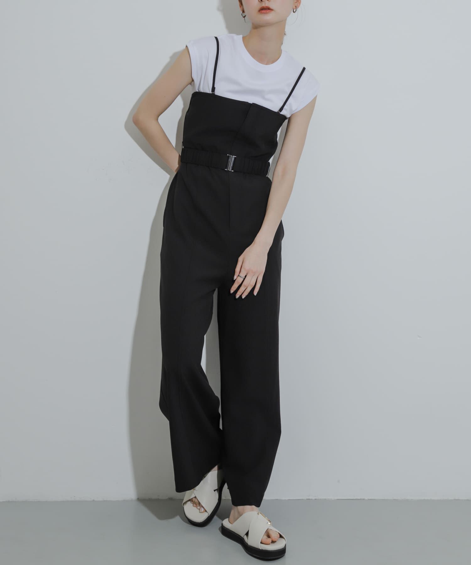 SENSE OF PLACE by URBAN RESEARCH「ストラップツキベルトベアパンツ」|スカート|