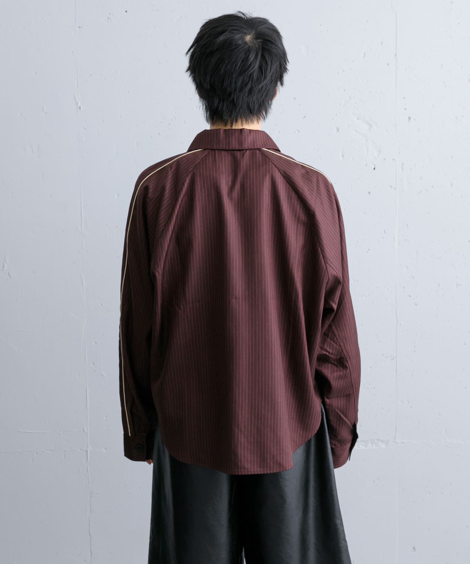 SENSE OF PLACE by URBAN RESEARCH「サイドラインピンストライプジップシャツ」|シャツ・ブラウス|