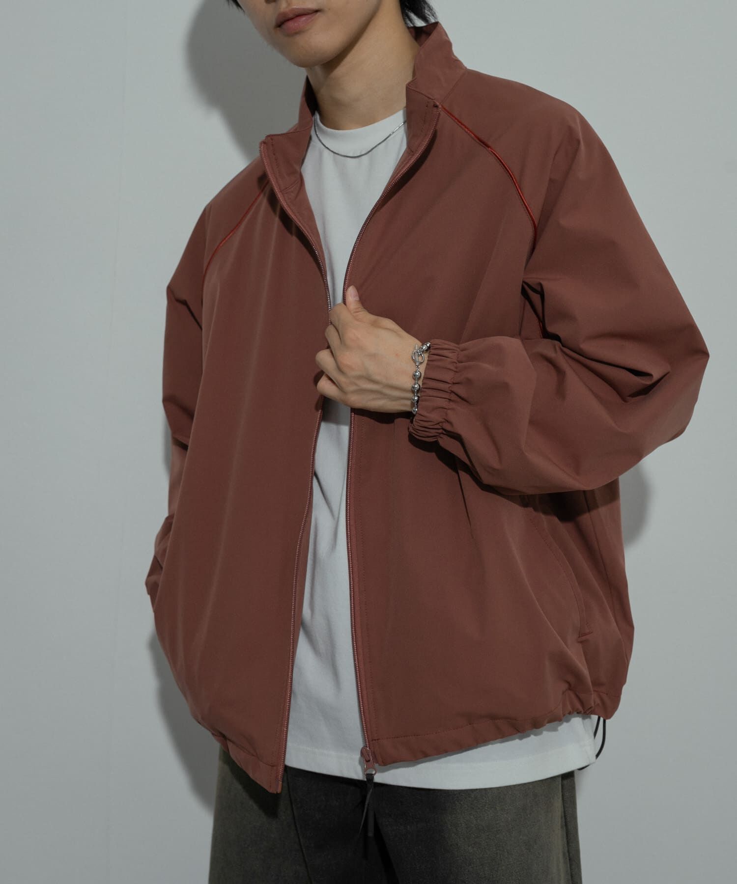 SENSE OF PLACE by URBAN RESEARCH「『セットアップ対応』パイピングスタンドブルゾン」|ブルゾン・スタジャン|