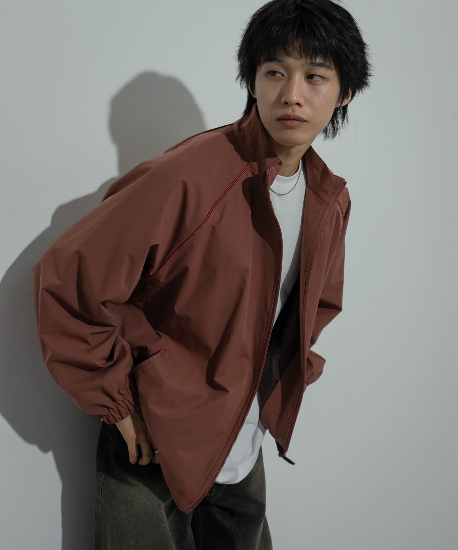 SENSE OF PLACE by URBAN RESEARCH「『セットアップ対応』パイピングスタンドブルゾン」|ブルゾン・スタジャン|