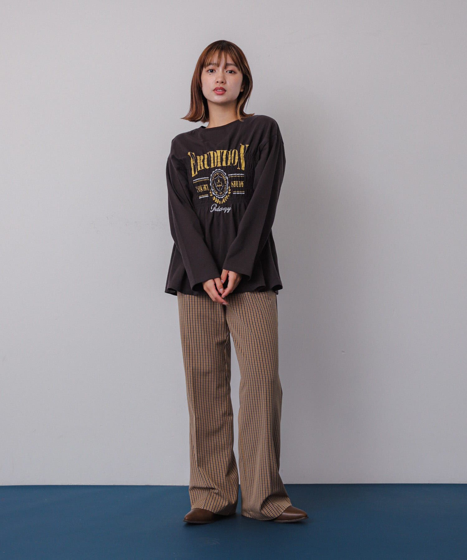 SENSE OF PLACE by URBAN RESEARCH「シャーリンググラフィックロングスリーブTシャツ」|Tシャツ・カットソー|