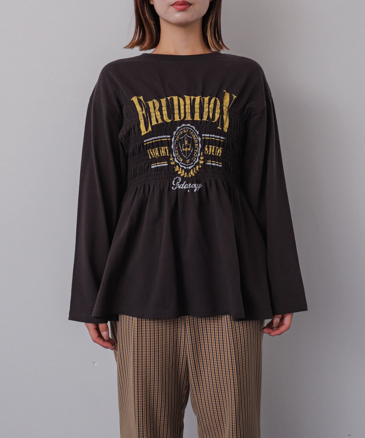 SENSE OF PLACE by URBAN RESEARCH「シャーリンググラフィックロングスリーブTシャツ」|Tシャツ・カットソー|