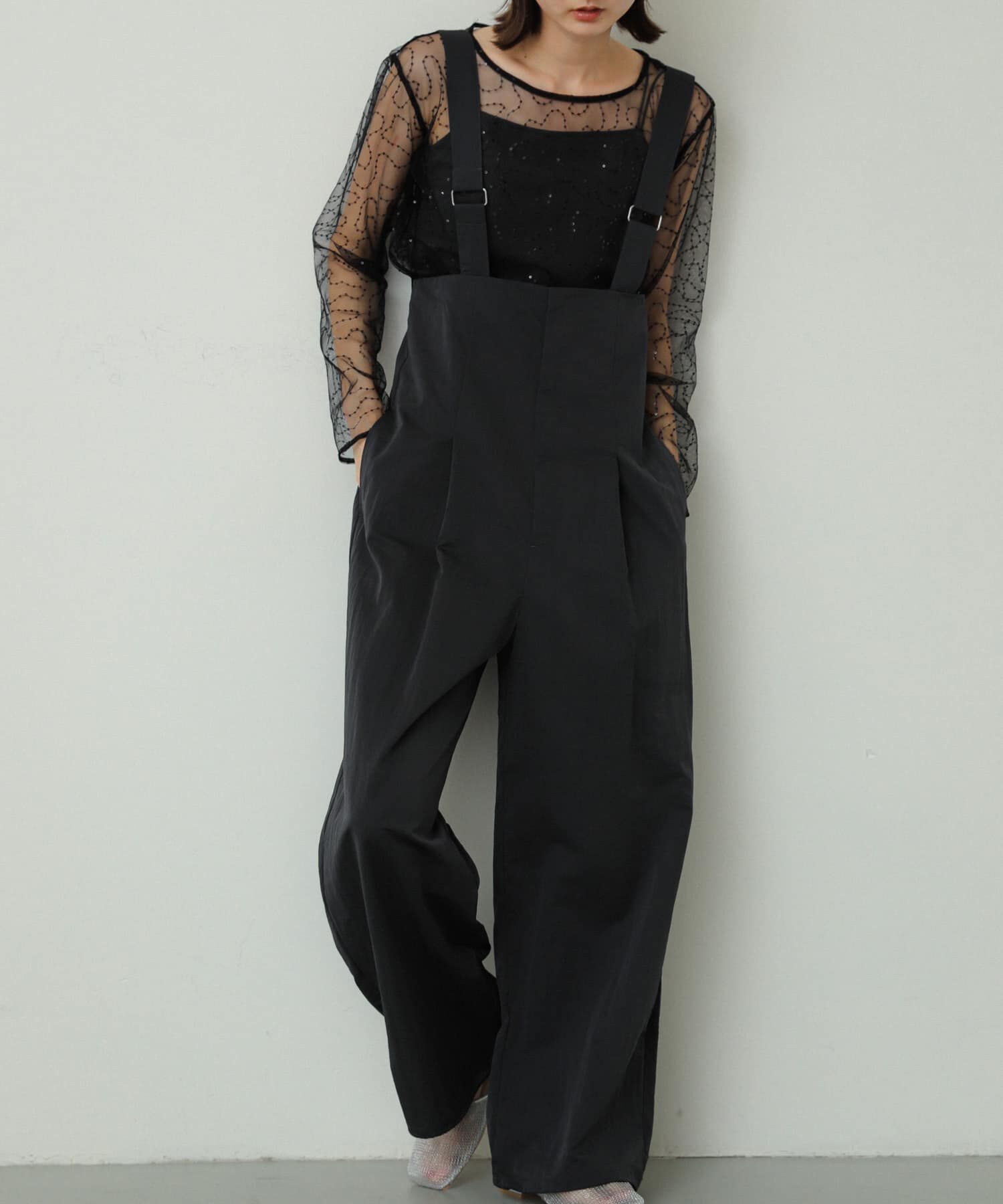 SENSE OF PLACE by URBAN RESEARCH「ハイウエストオーバーオール」|スカート|