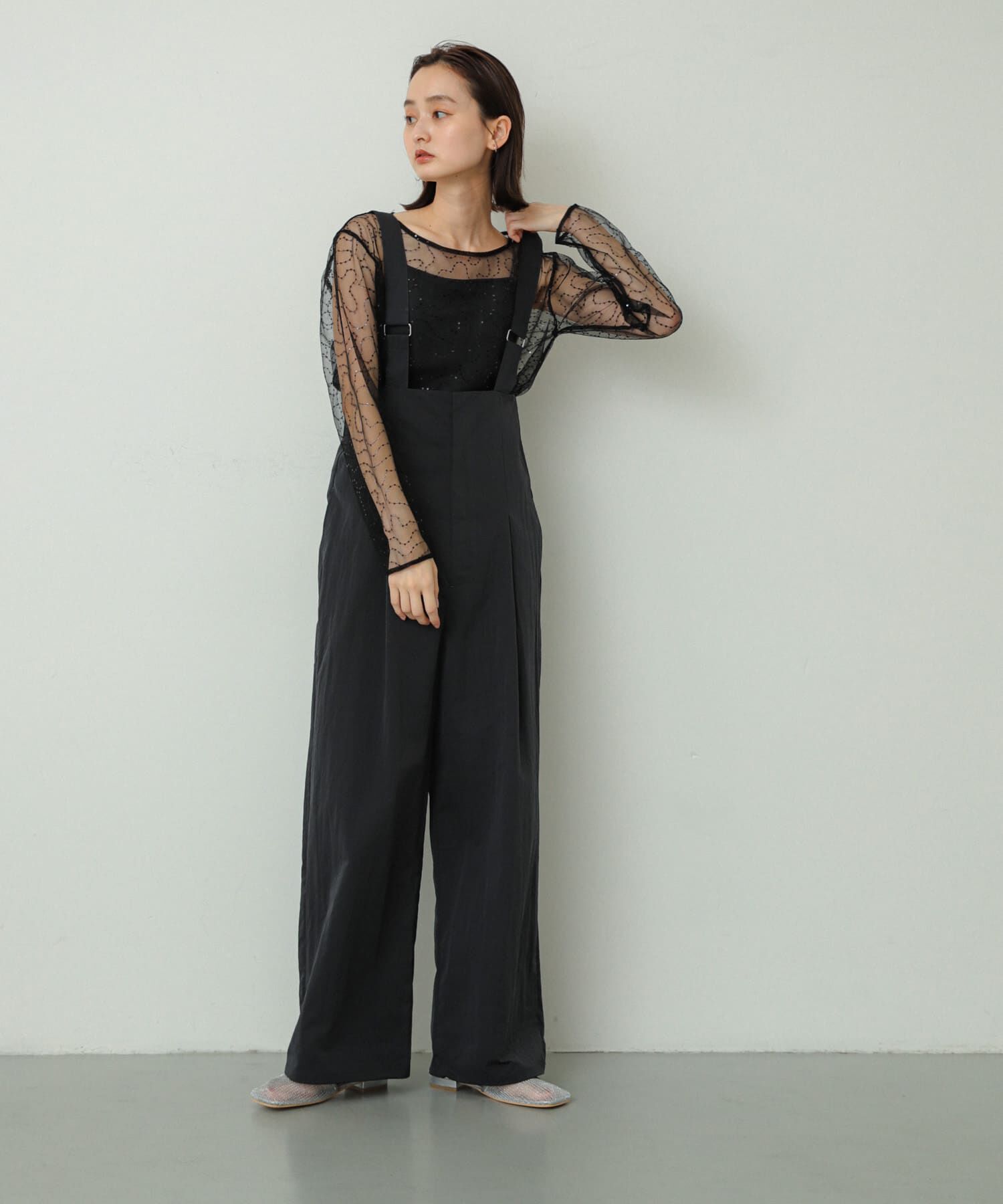 SENSE OF PLACE by URBAN RESEARCH「ハイウエストオーバーオール」|スカート|