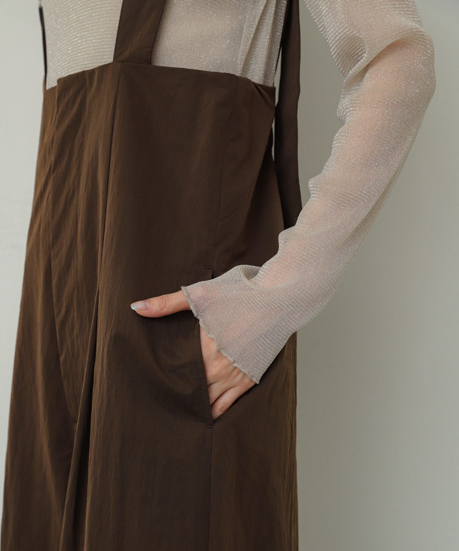 SENSE OF PLACE by URBAN RESEARCH「ハイウエストオーバーオール」|スカート|