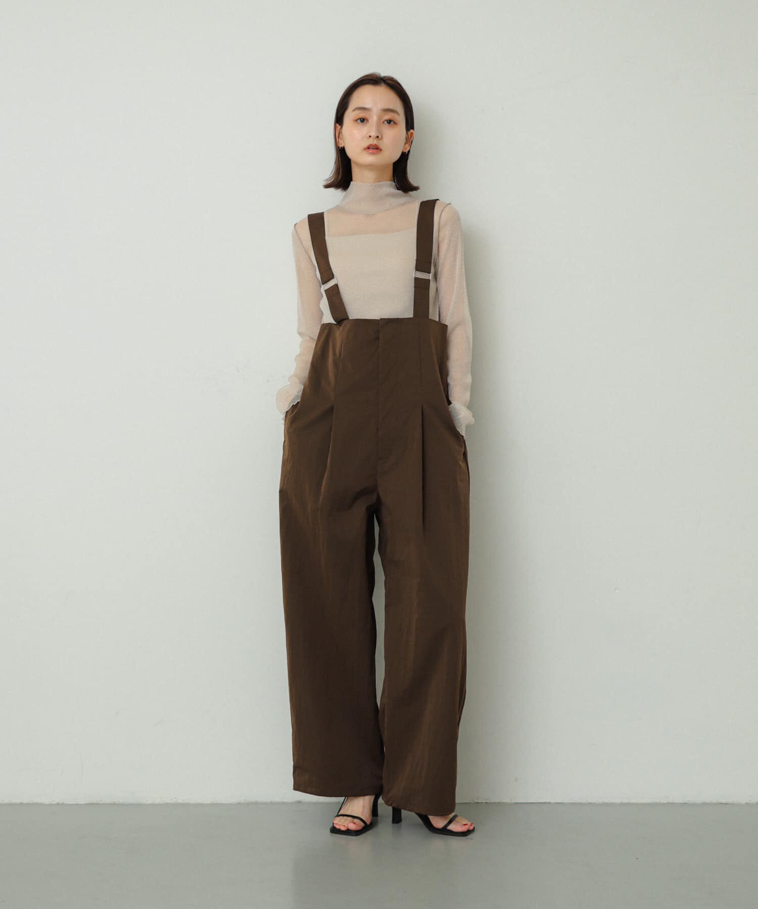 SENSE OF PLACE by URBAN RESEARCH「ハイウエストオーバーオール」|スカート|