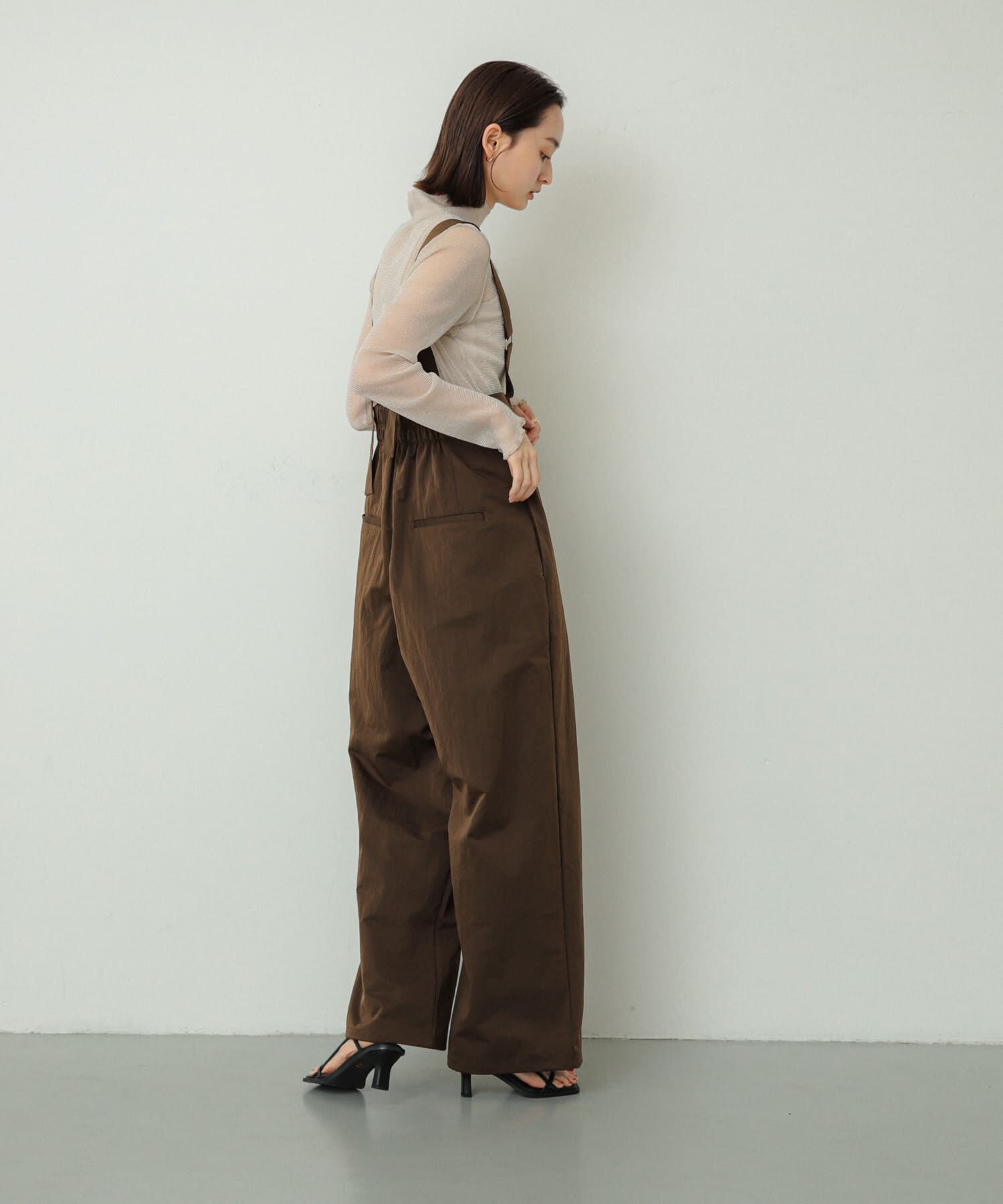 SENSE OF PLACE by URBAN RESEARCH「ハイウエストオーバーオール」|スカート|