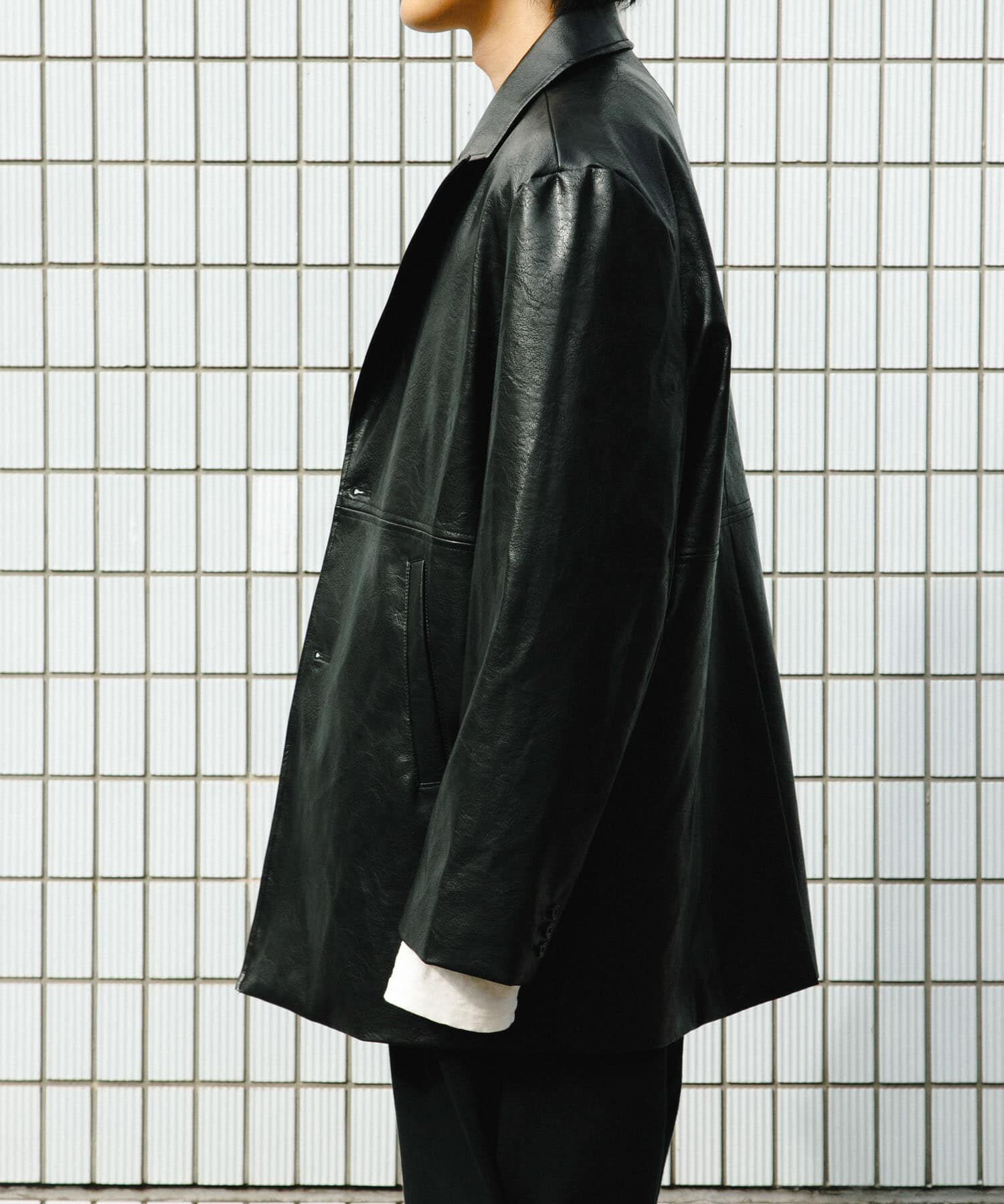 SENSE OF PLACE by URBAN RESEARCH「フェイクレザーミドルジャケット」|その他|