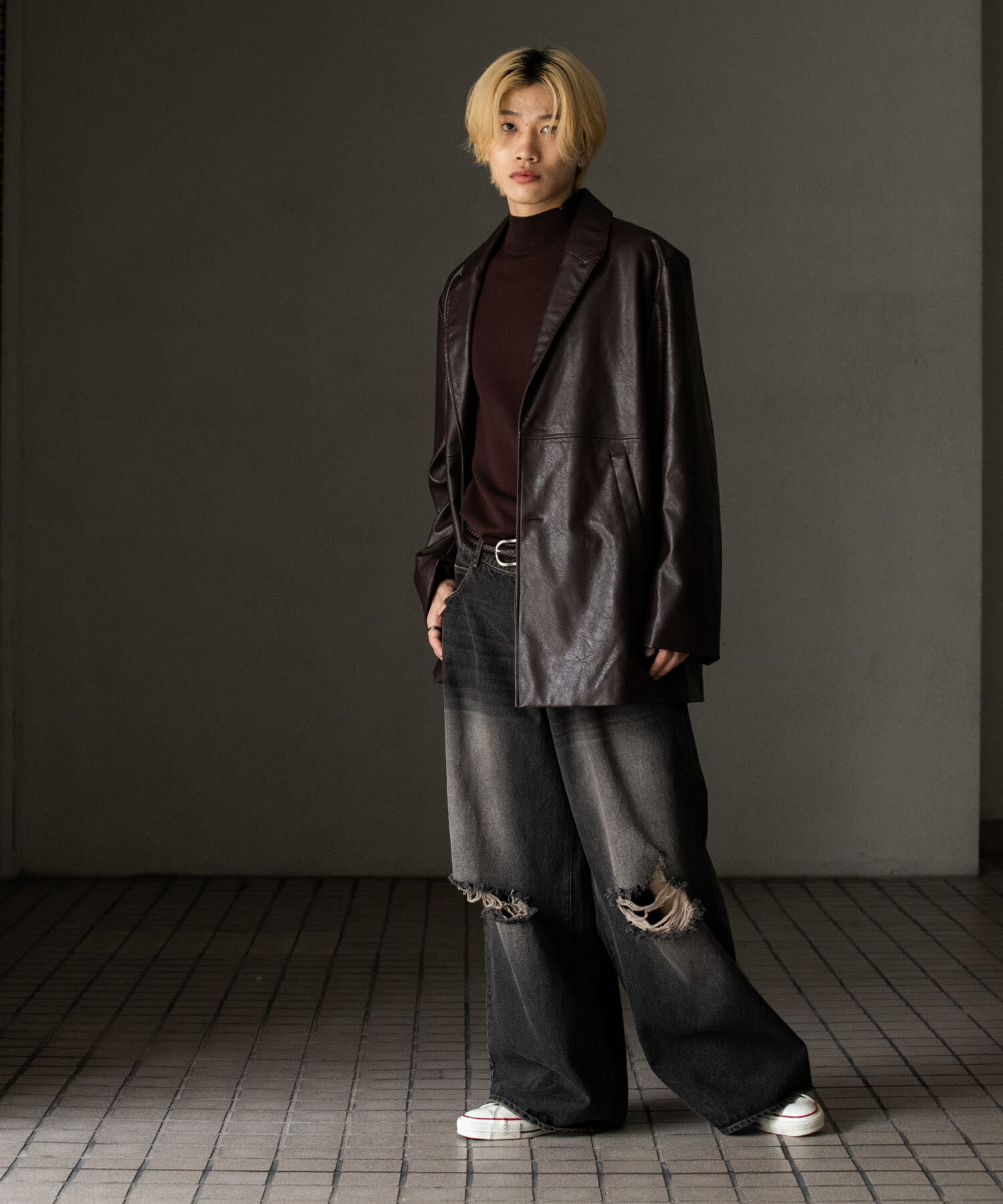 SENSE OF PLACE by URBAN RESEARCH「フェイクレザーミドルジャケット」|その他|