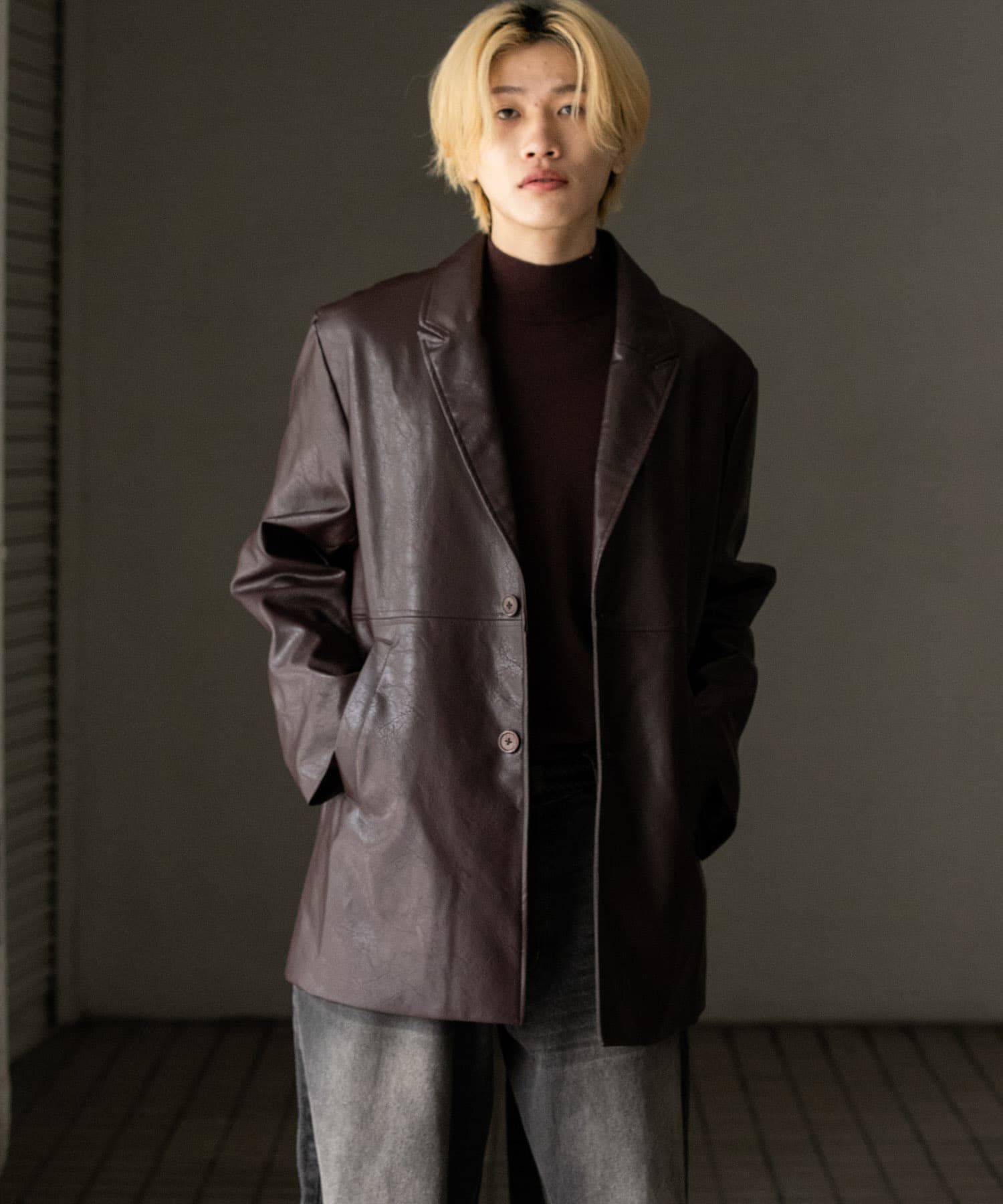 SENSE OF PLACE by URBAN RESEARCH「フェイクレザーミドルジャケット」|その他|