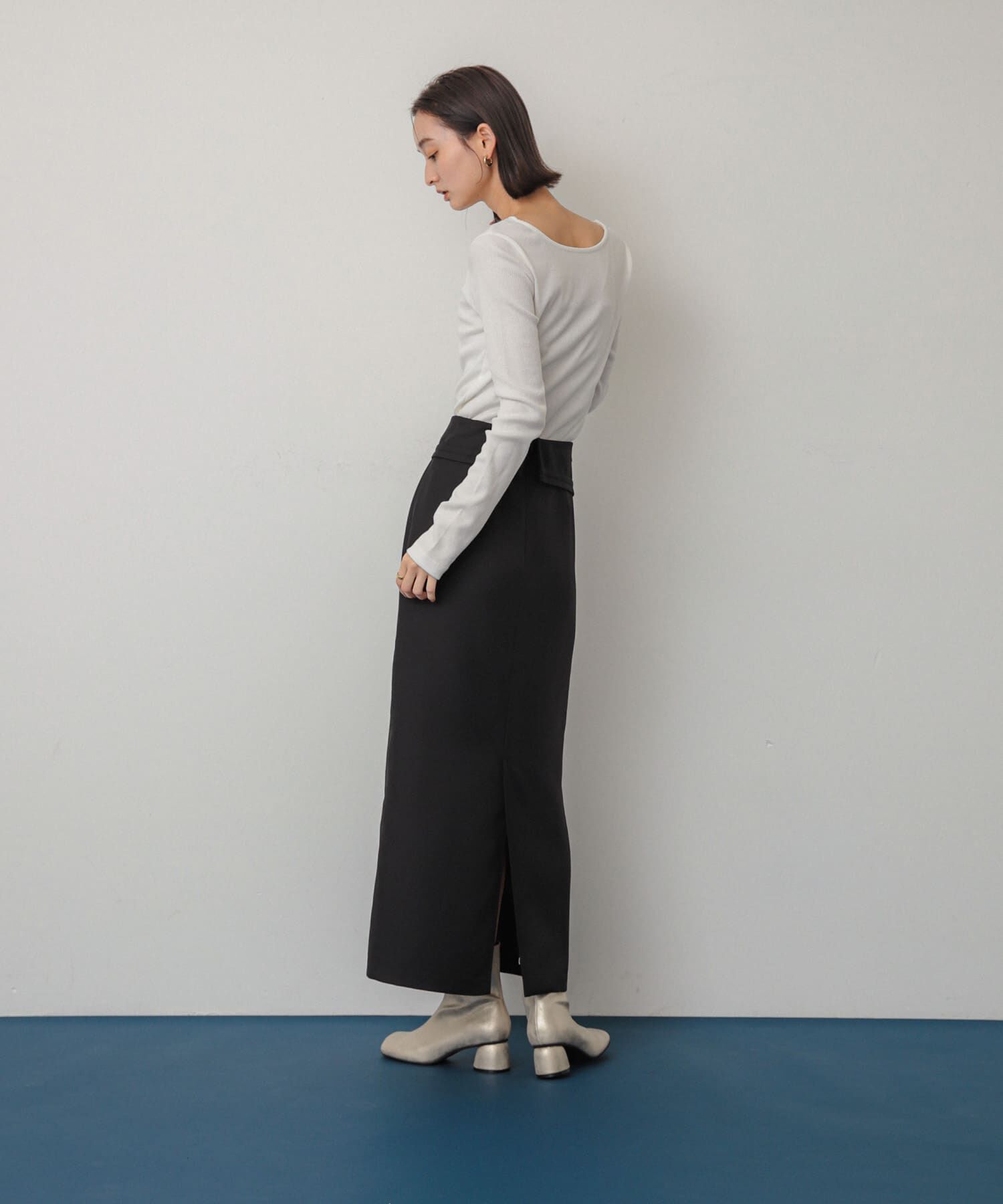 SENSE OF PLACE by URBAN RESEARCH「アシンメトリーオリカエシペンシルスカート」|スカート|