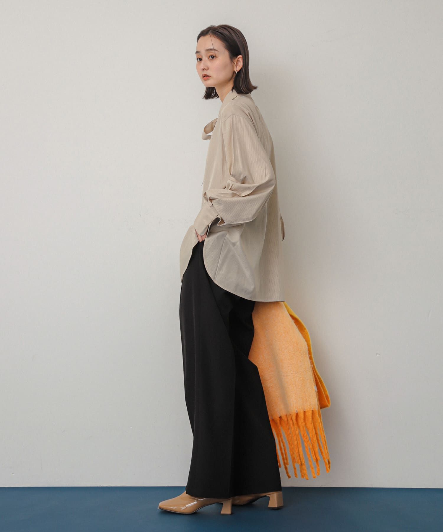 SENSE OF PLACE by URBAN RESEARCH「『一部WEB限定カラー』パネルボーダーストール」|マフラー|