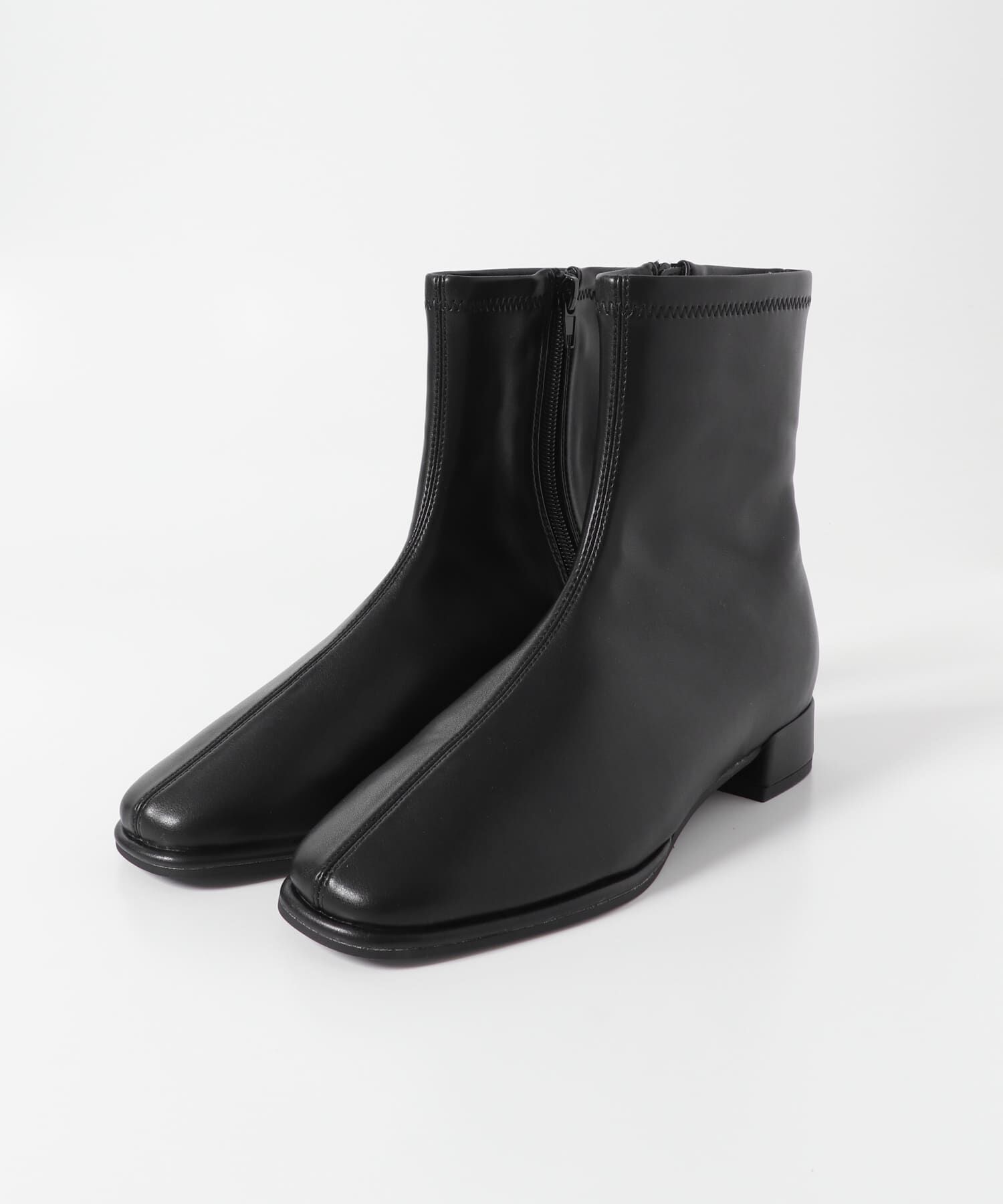 SENSE OF PLACE by URBAN RESEARCH「スクエアトゥセンターシームストレッチローブーツ」|ショートブーツ|