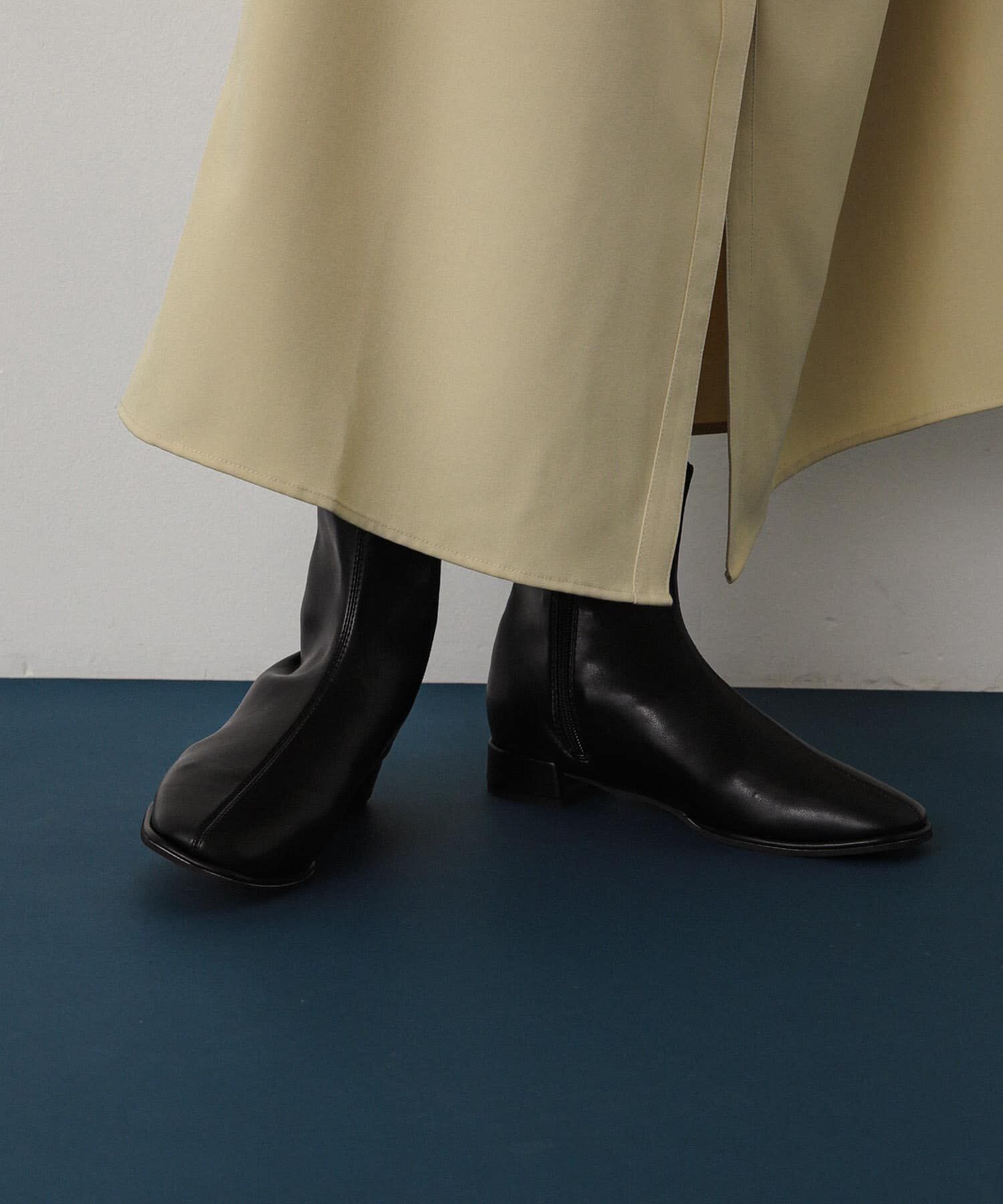 SENSE OF PLACE by URBAN RESEARCH「スクエアトゥセンターシームストレッチローブーツ」|ショートブーツ|