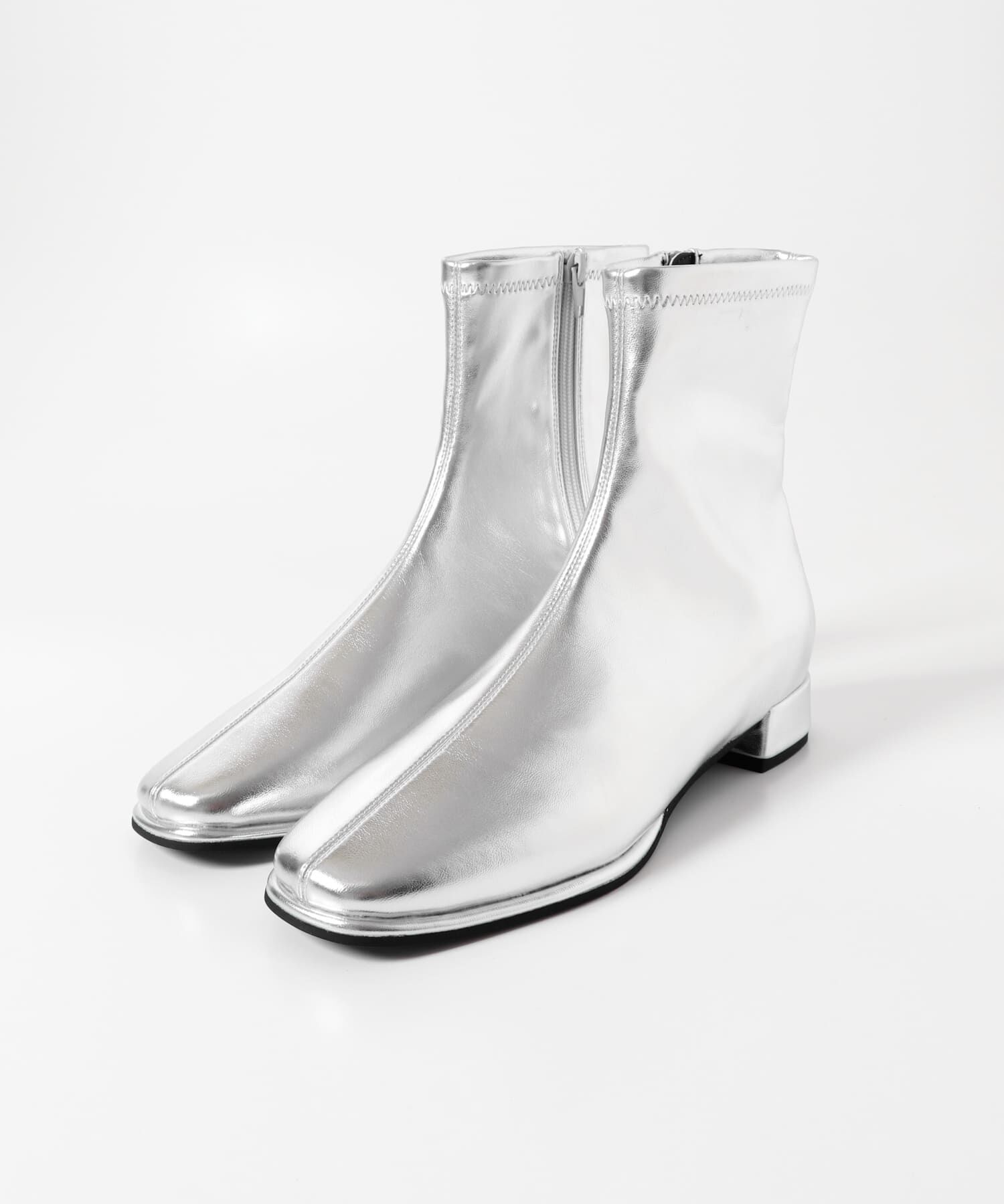 SENSE OF PLACE by URBAN RESEARCH「スクエアトゥセンターシームストレッチローブーツ」|ショートブーツ|