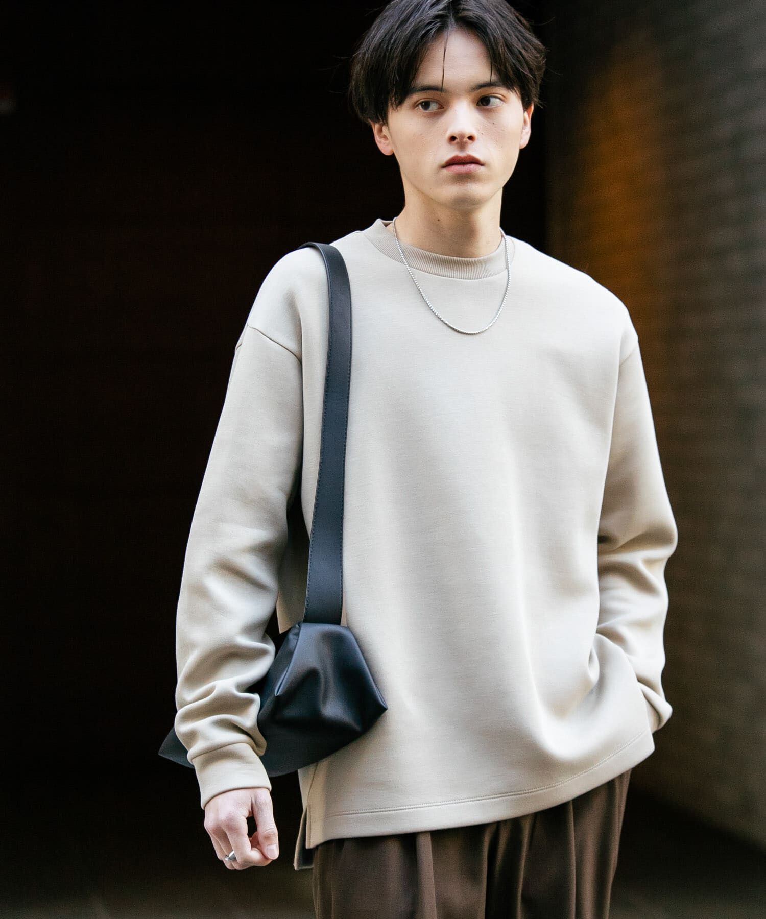 SENSE OF PLACE by URBAN RESEARCH「ダンボールクルーネックスウェット」|スウェット・ジャージ|ライトベージュ