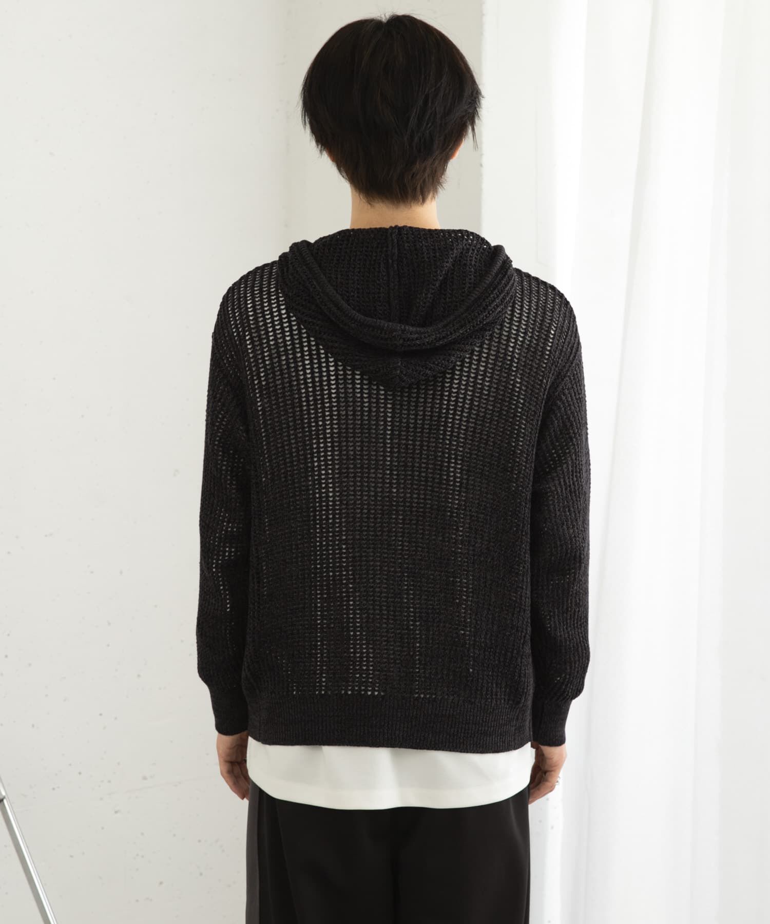 SENSE OF PLACE by URBAN RESEARCH「シアーメッシュフーディージップパーカー」|パーカー|