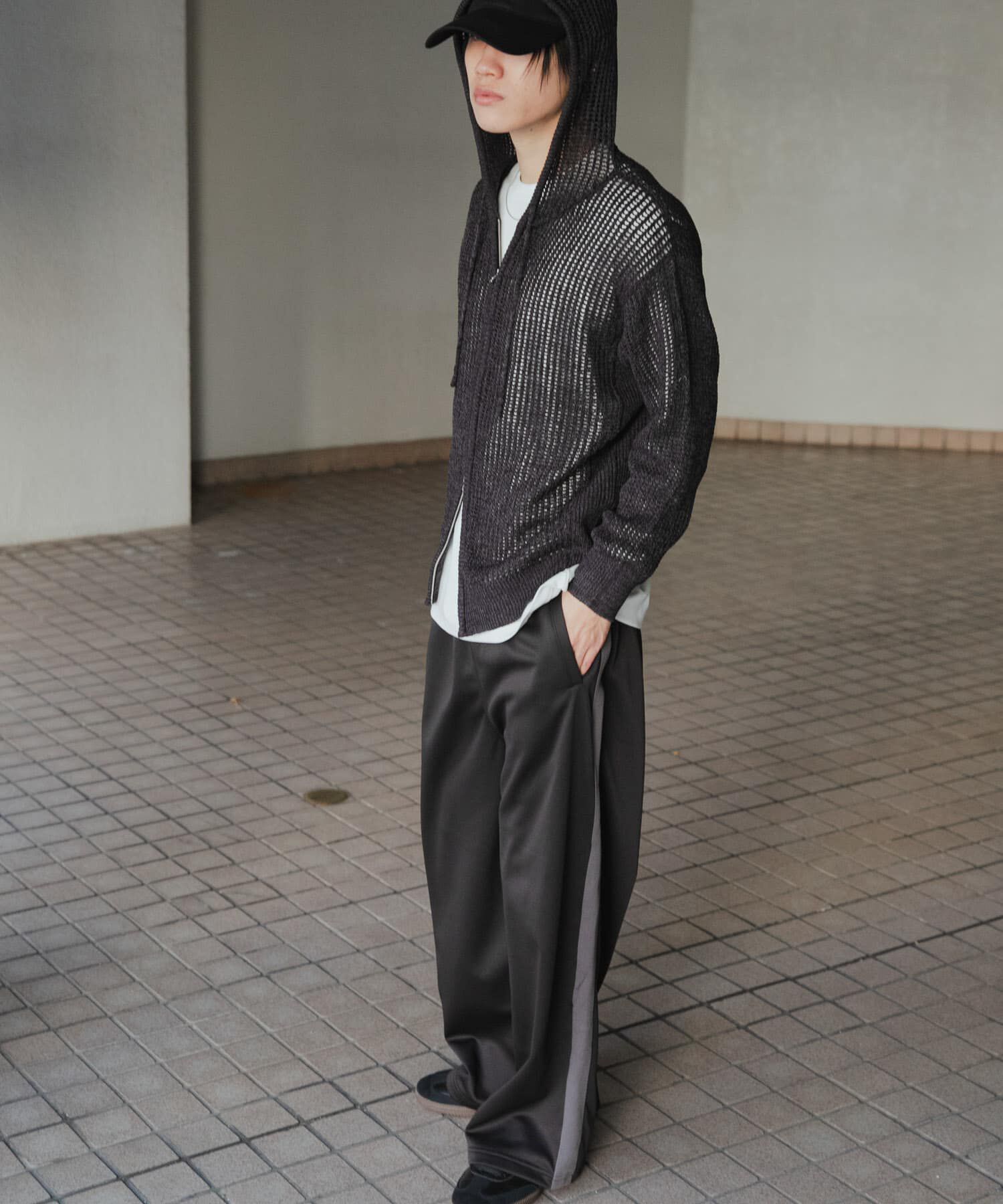 SENSE OF PLACE by URBAN RESEARCH「シアーメッシュフーディージップパーカー」|パーカー|