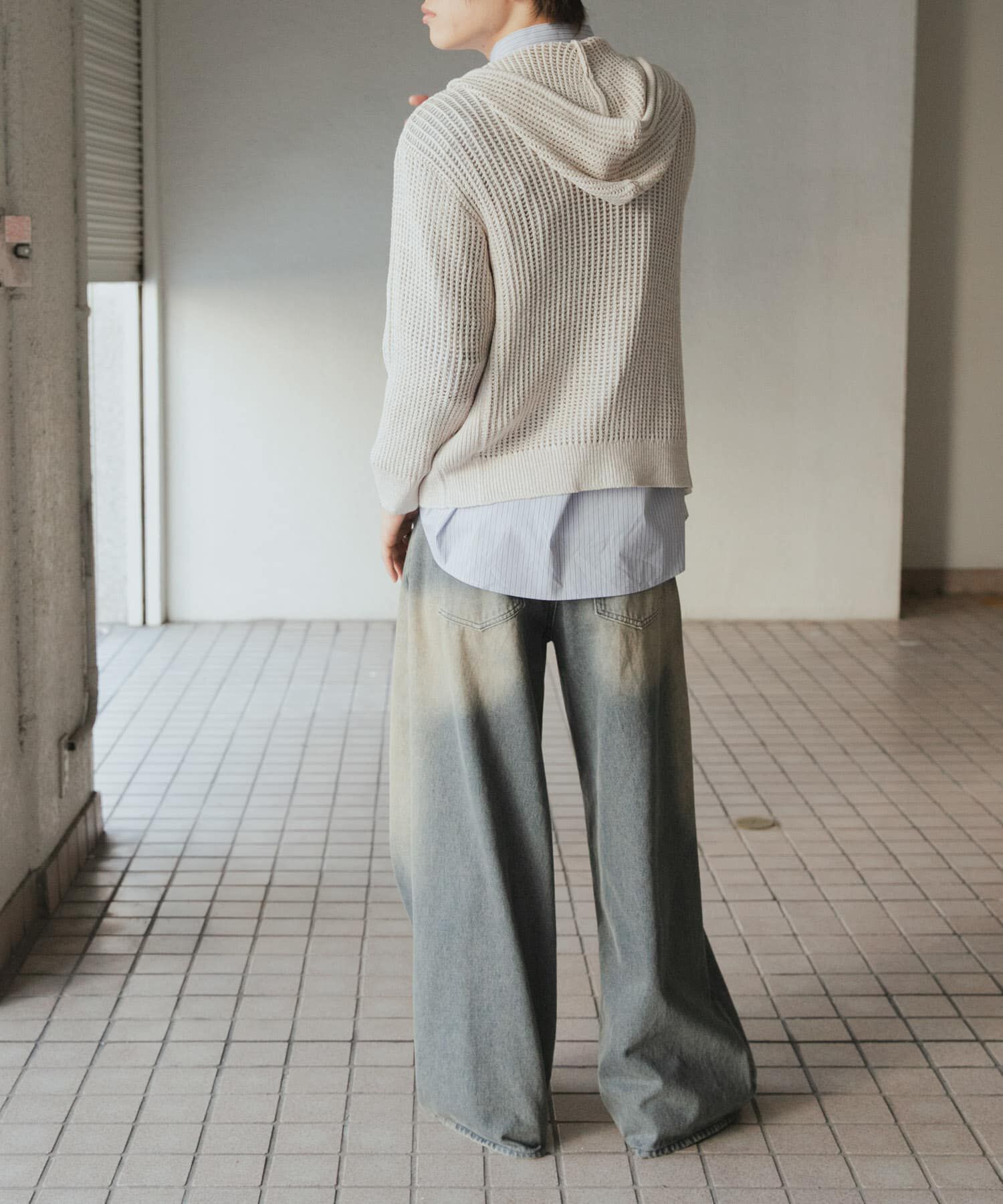 SENSE OF PLACE by URBAN RESEARCH「シアーメッシュフーディージップパーカー」|パーカー|