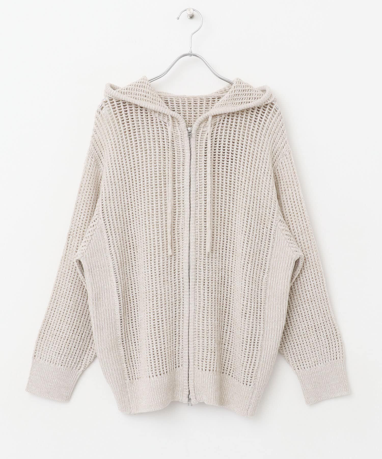 SENSE OF PLACE by URBAN RESEARCH「シアーメッシュフーディージップパーカー」|パーカー|