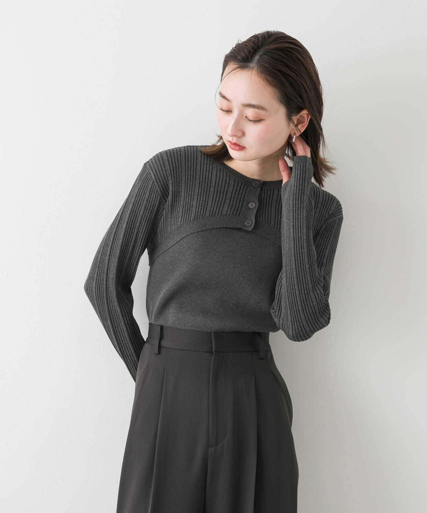 SENSE OF PLACE by URBAN RESEARCH「2Pレイヤードセーター」|ニット・セーター|