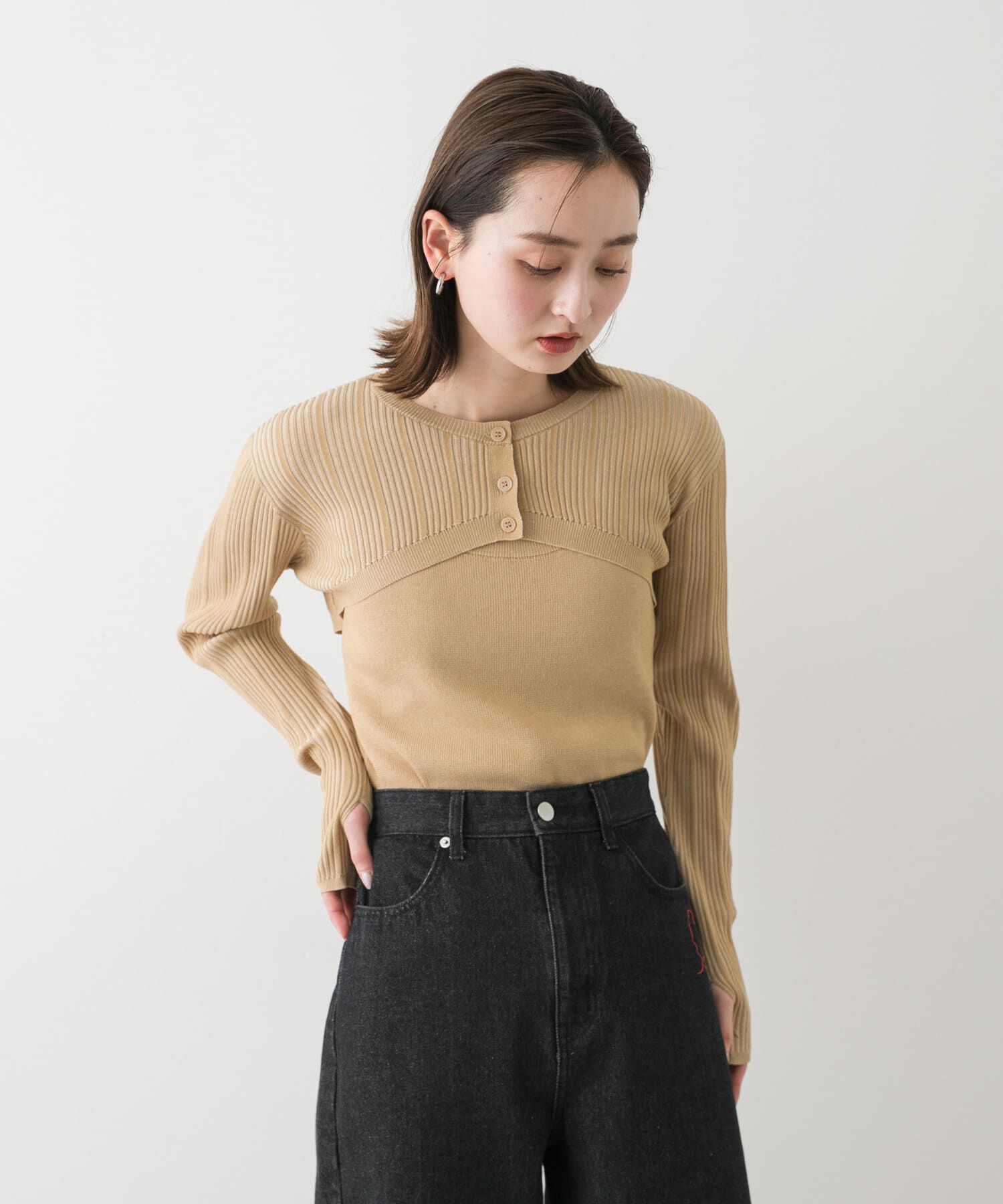 SENSE OF PLACE by URBAN RESEARCH「2Pレイヤードセーター」|ニット・セーター|