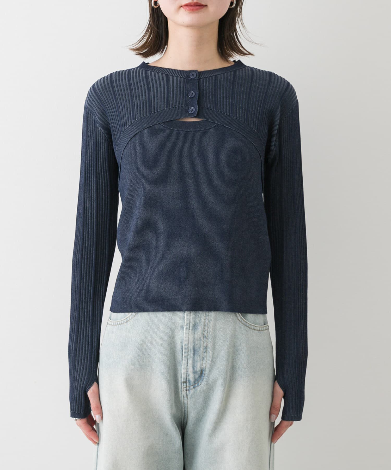 SENSE OF PLACE by URBAN RESEARCH「2Pレイヤードセーター」|ニット・セーター|