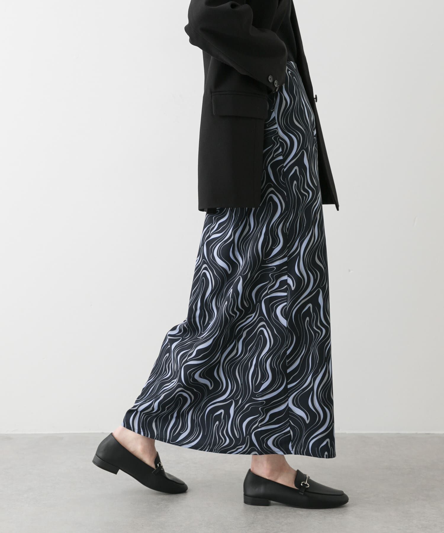 SENSE OF PLACE by URBAN RESEARCH「マーブルパターンナロースカート」|スカート|