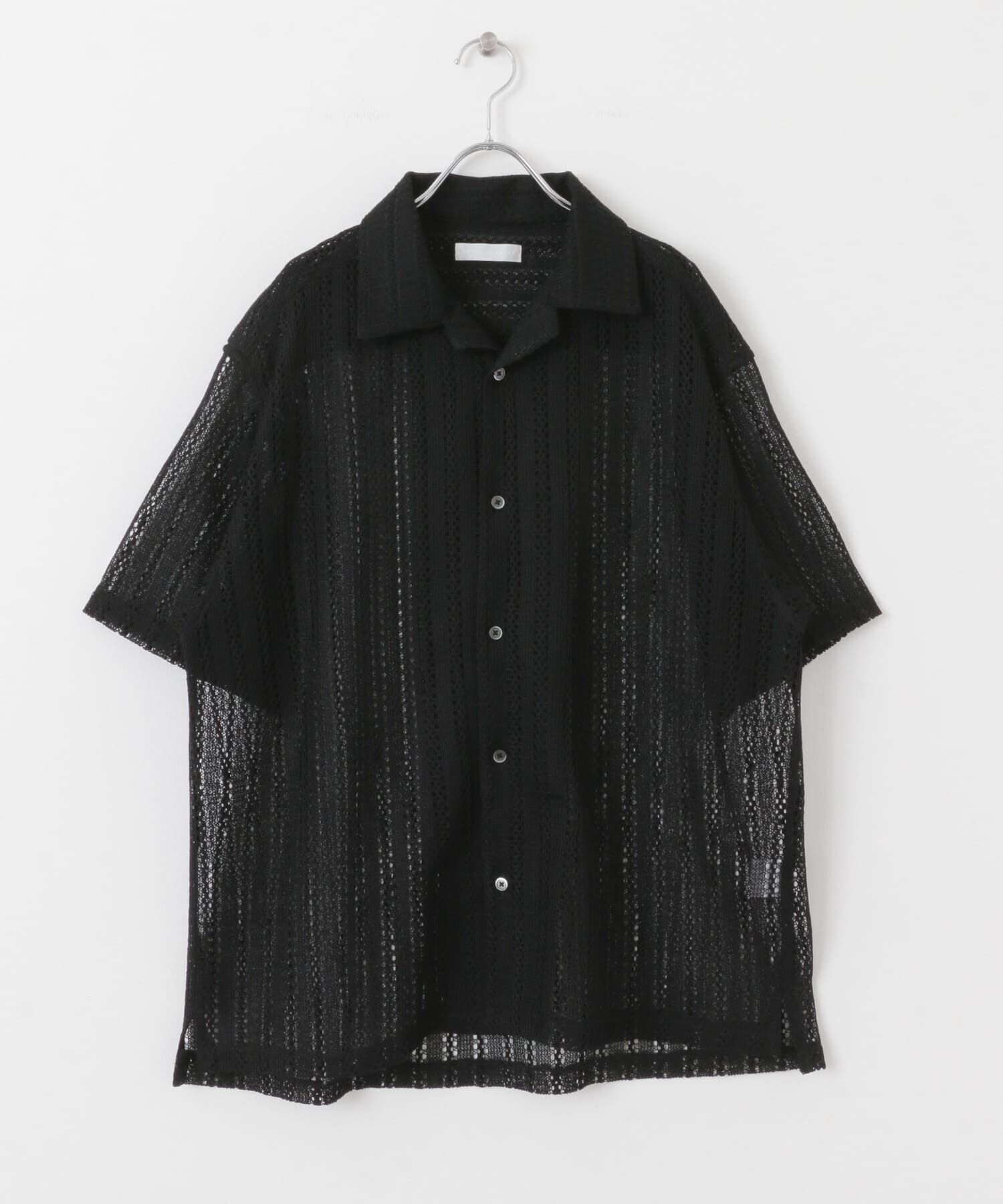 SENSE OF PLACE by URBAN RESEARCH「『ユニセックス』アソートレースオープンカラーショートスリーブシャツ」|シャツ・ブラウス|