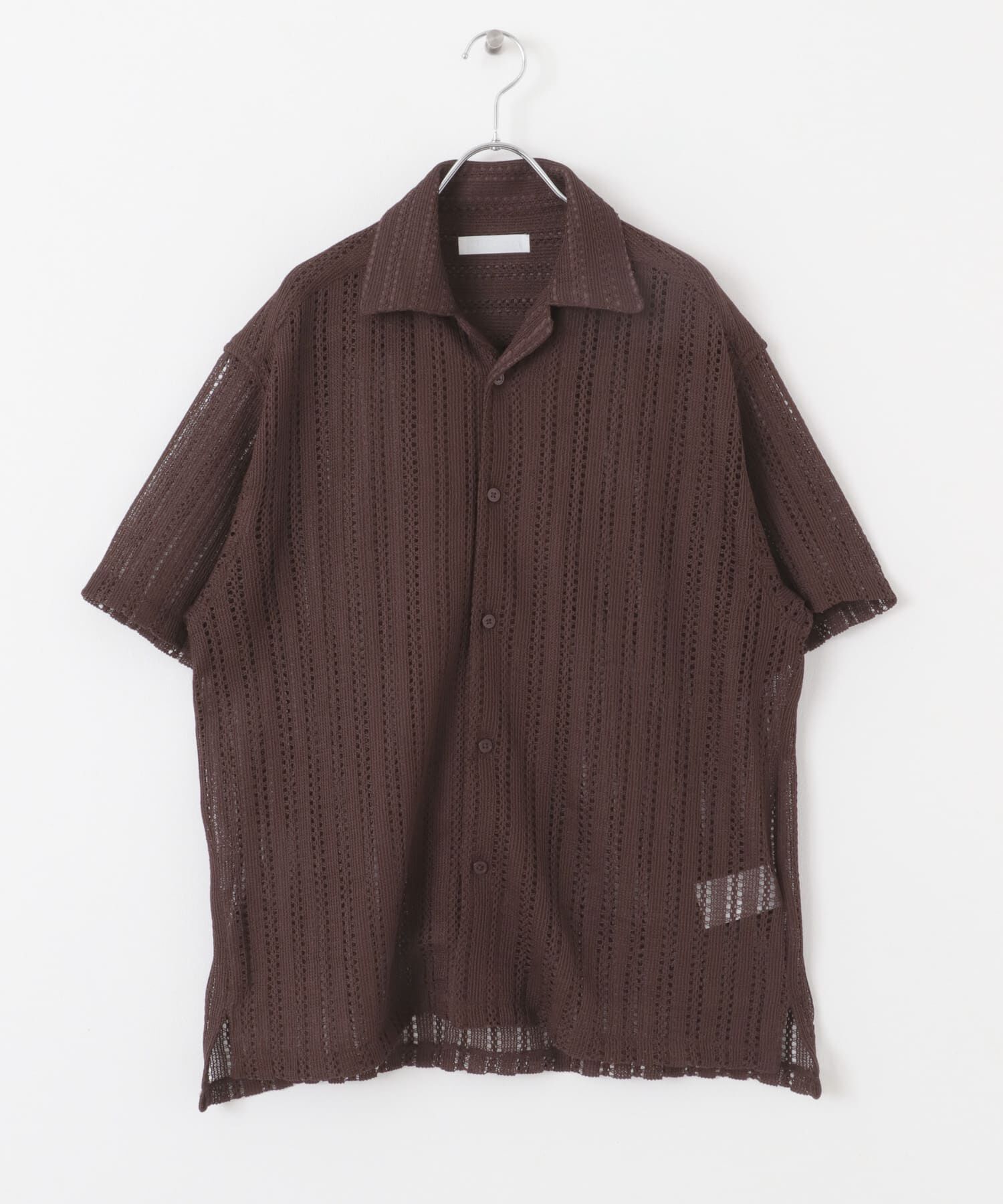 SENSE OF PLACE by URBAN RESEARCH「『ユニセックス』アソートレースオープンカラーショートスリーブシャツ」|シャツ・ブラウス|