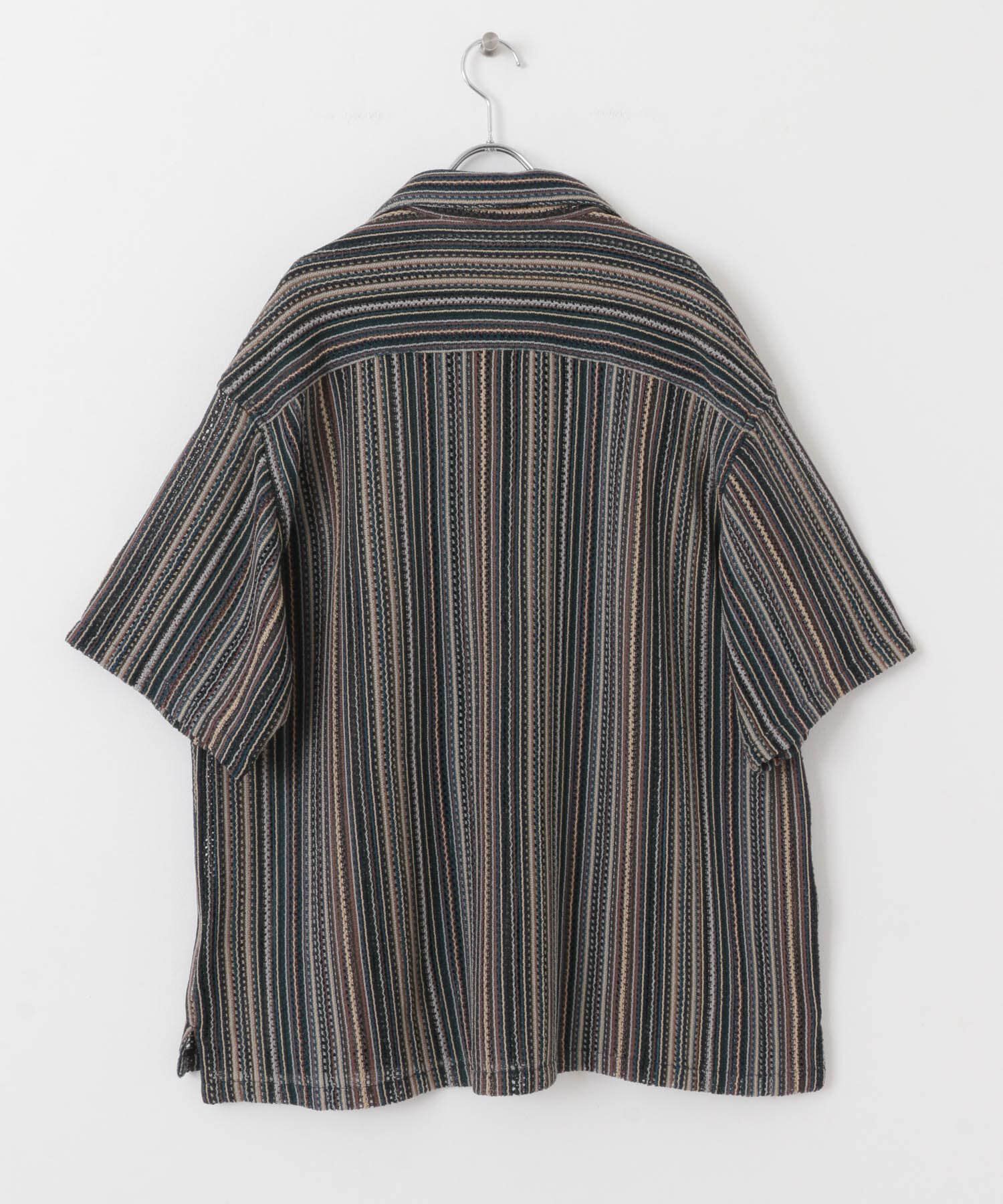 SENSE OF PLACE by URBAN RESEARCH「『ユニセックス』アソートレースオープンカラーショートスリーブシャツ」|シャツ・ブラウス|