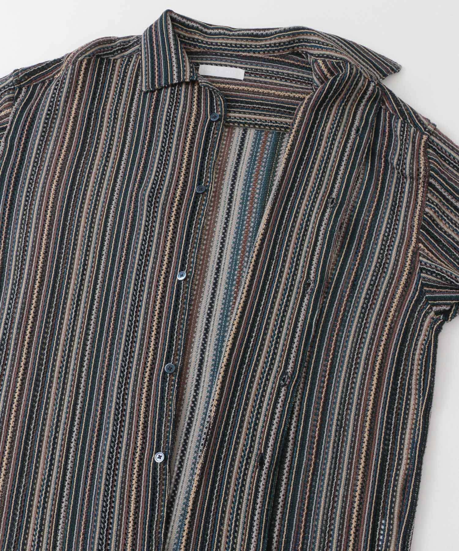 SENSE OF PLACE by URBAN RESEARCH「『ユニセックス』アソートレースオープンカラーショートスリーブシャツ」|シャツ・ブラウス|