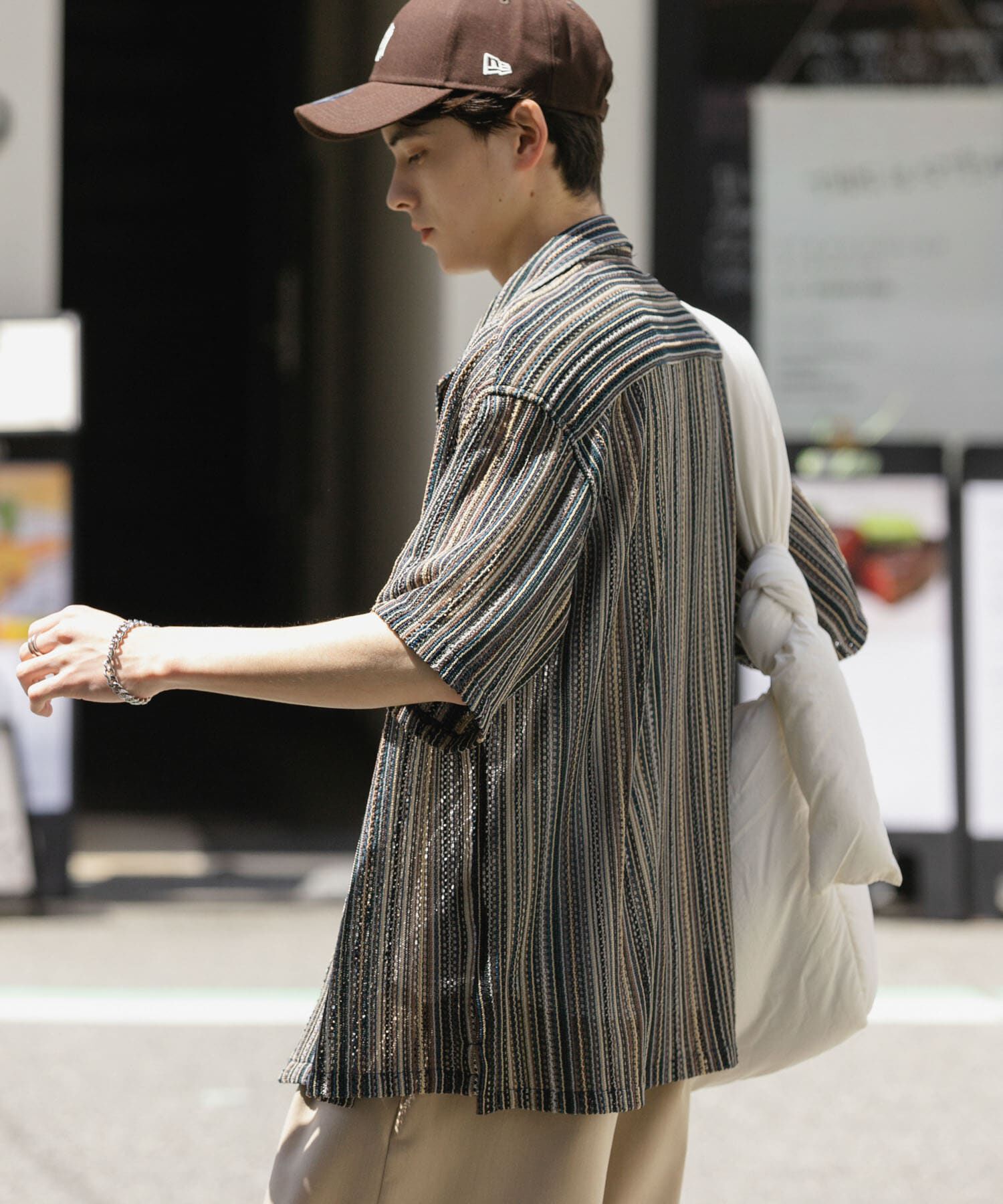 SENSE OF PLACE by URBAN RESEARCH「『ユニセックス』アソートレースオープンカラーショートスリーブシャツ」|シャツ・ブラウス|