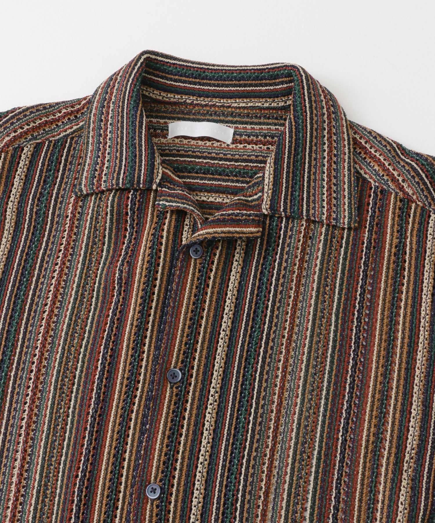 SENSE OF PLACE by URBAN RESEARCH「『ユニセックス』アソートレースオープンカラーショートスリーブシャツ」|シャツ・ブラウス|