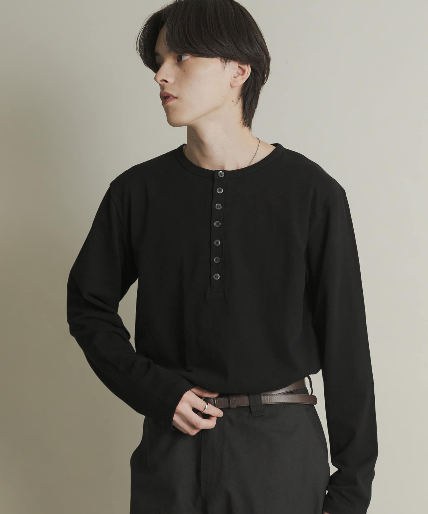 SENSE OF PLACE by URBAN RESEARCH「ヘンリーネックロングTシャツ」|Tシャツ・カットソー|