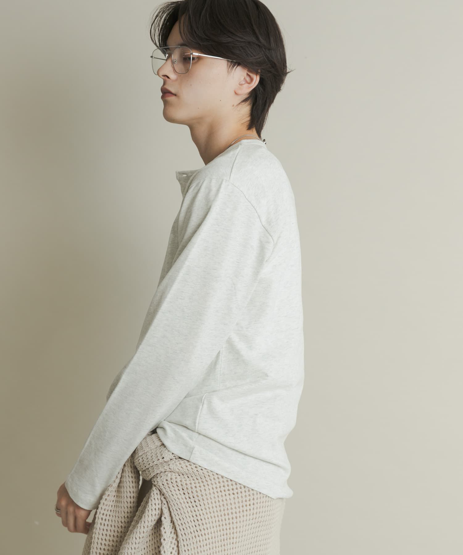 SENSE OF PLACE by URBAN RESEARCH「ヘンリーネックロングTシャツ」|Tシャツ・カットソー|
