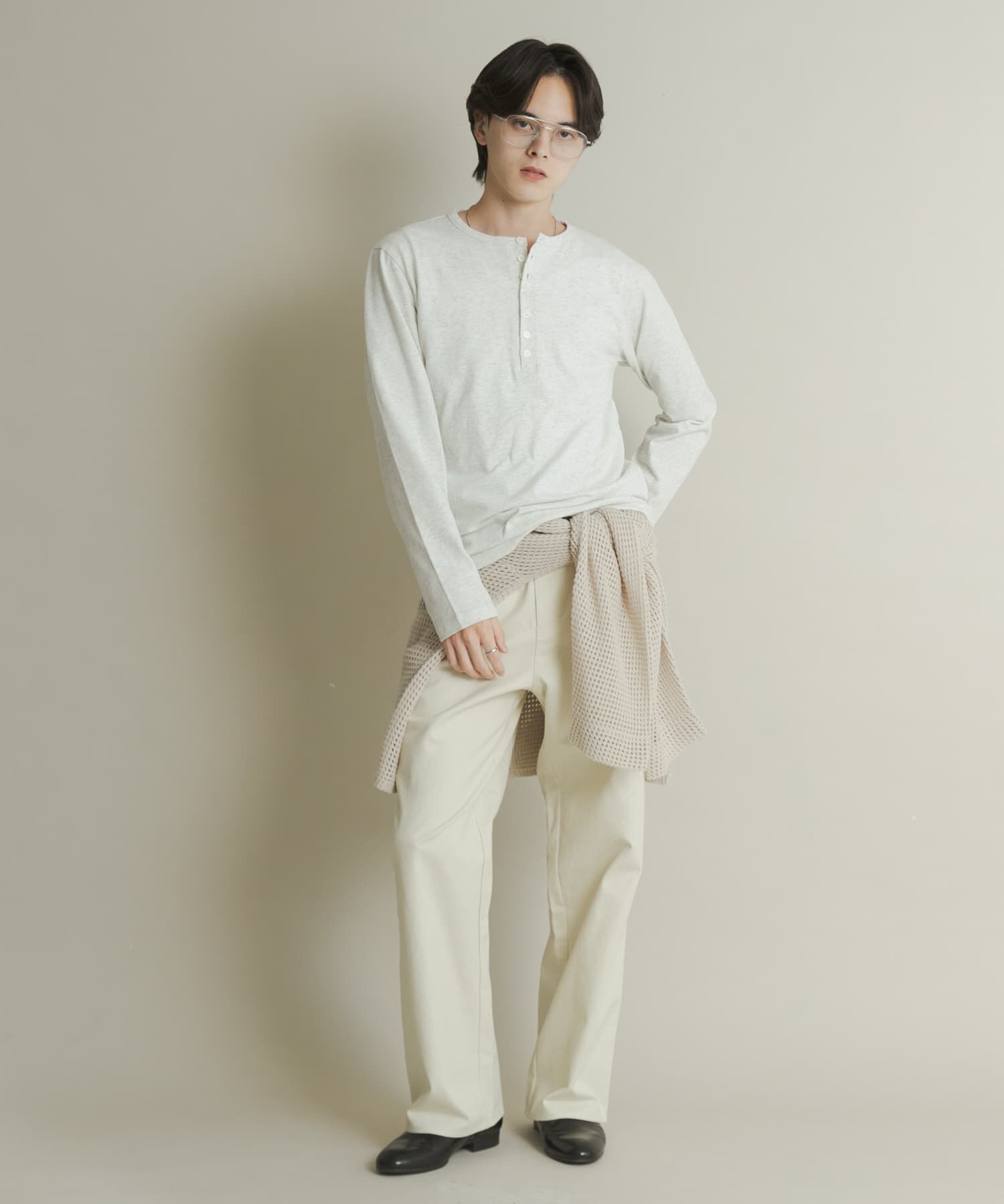 SENSE OF PLACE by URBAN RESEARCH「ヘンリーネックロングTシャツ」|Tシャツ・カットソー|