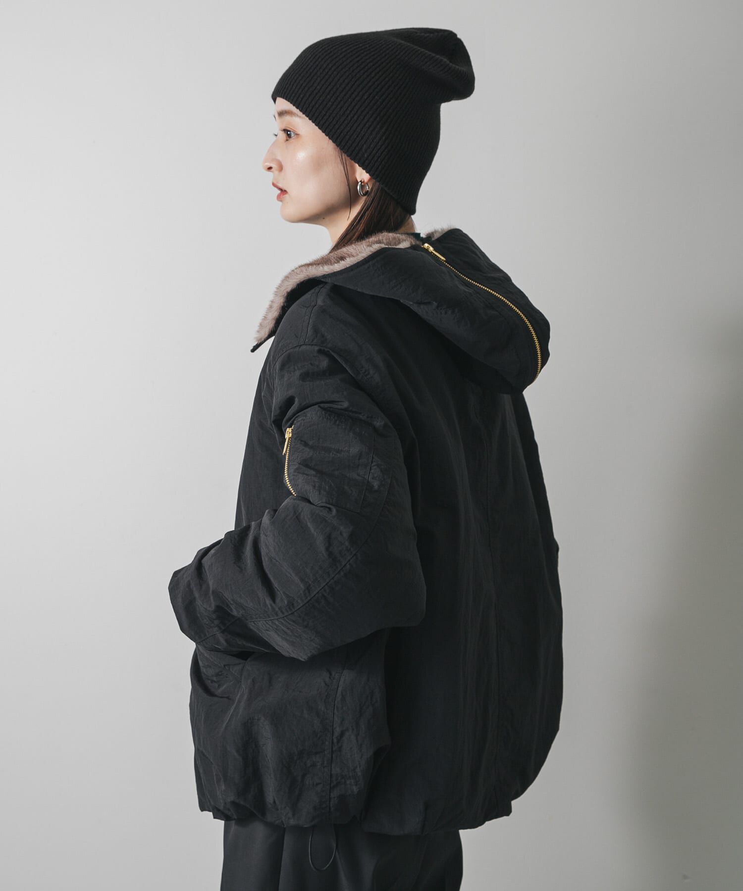 SENSE OF PLACE by URBAN RESEARCH「ファーエリバルーンブルゾン」|ブルゾン・スタジャン|