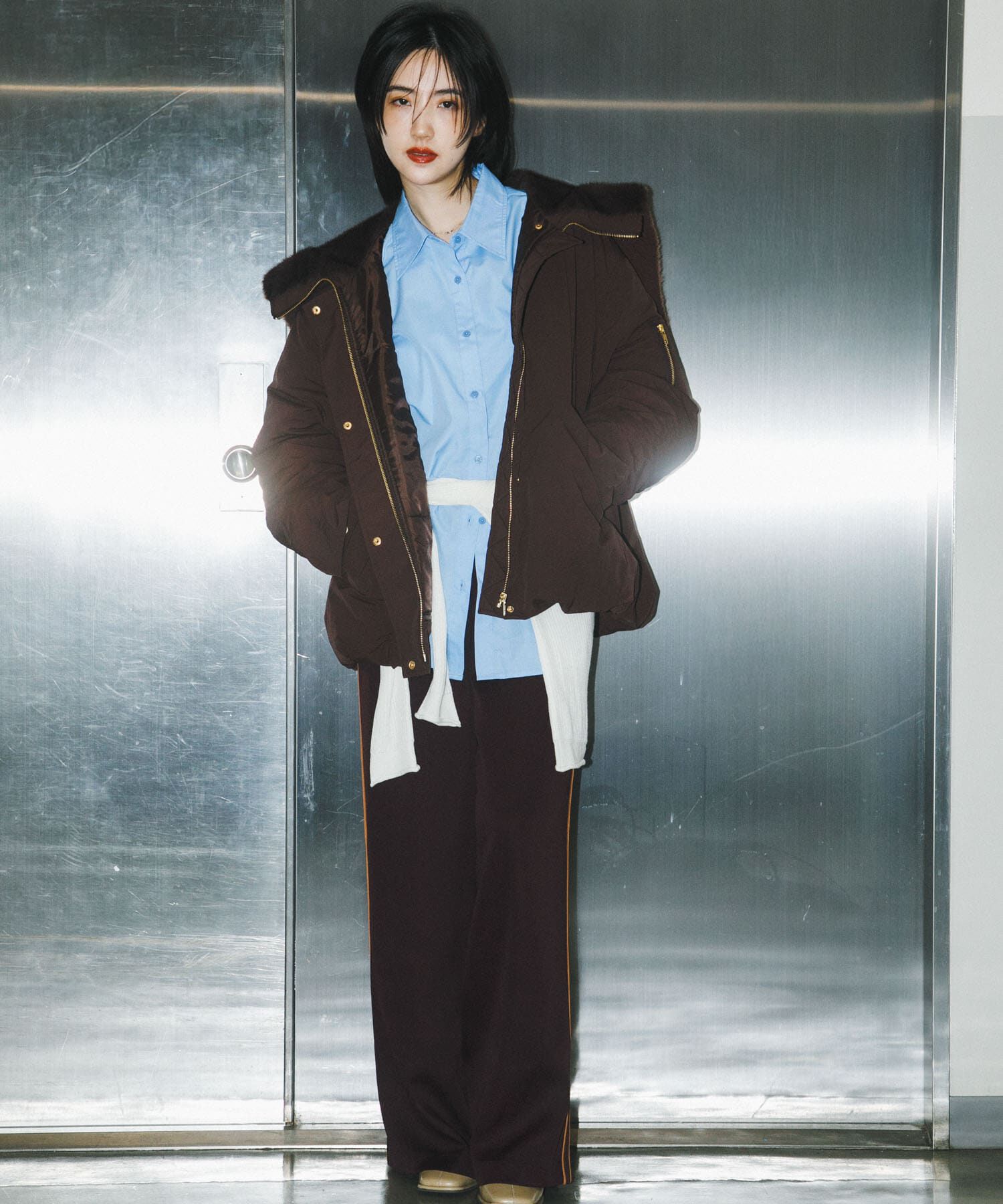 SENSE OF PLACE by URBAN RESEARCH「ファーエリバルーンブルゾン」|ブルゾン・スタジャン|