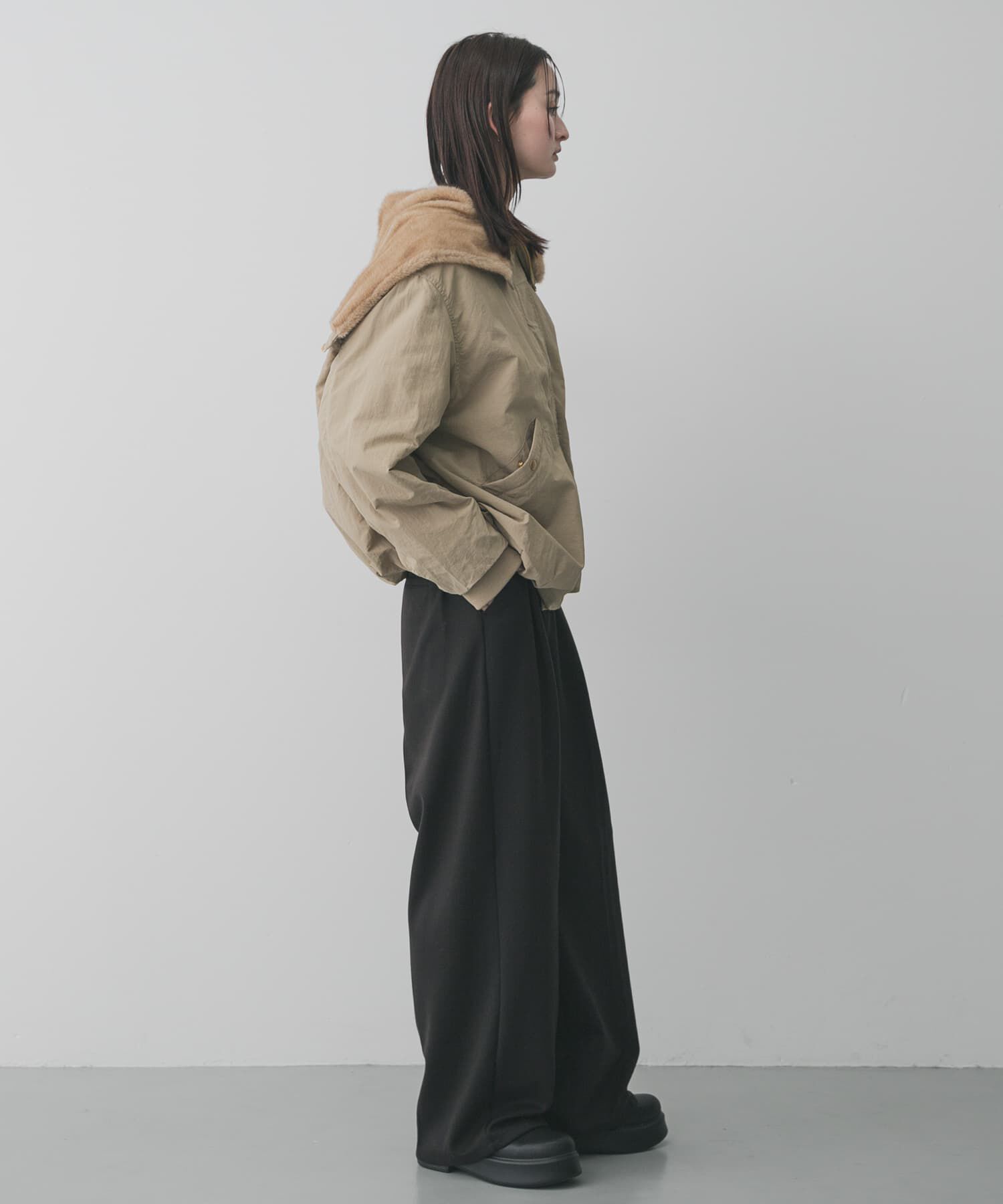 SENSE OF PLACE by URBAN RESEARCH「ファーエリバルーンブルゾン」|ブルゾン・スタジャン|