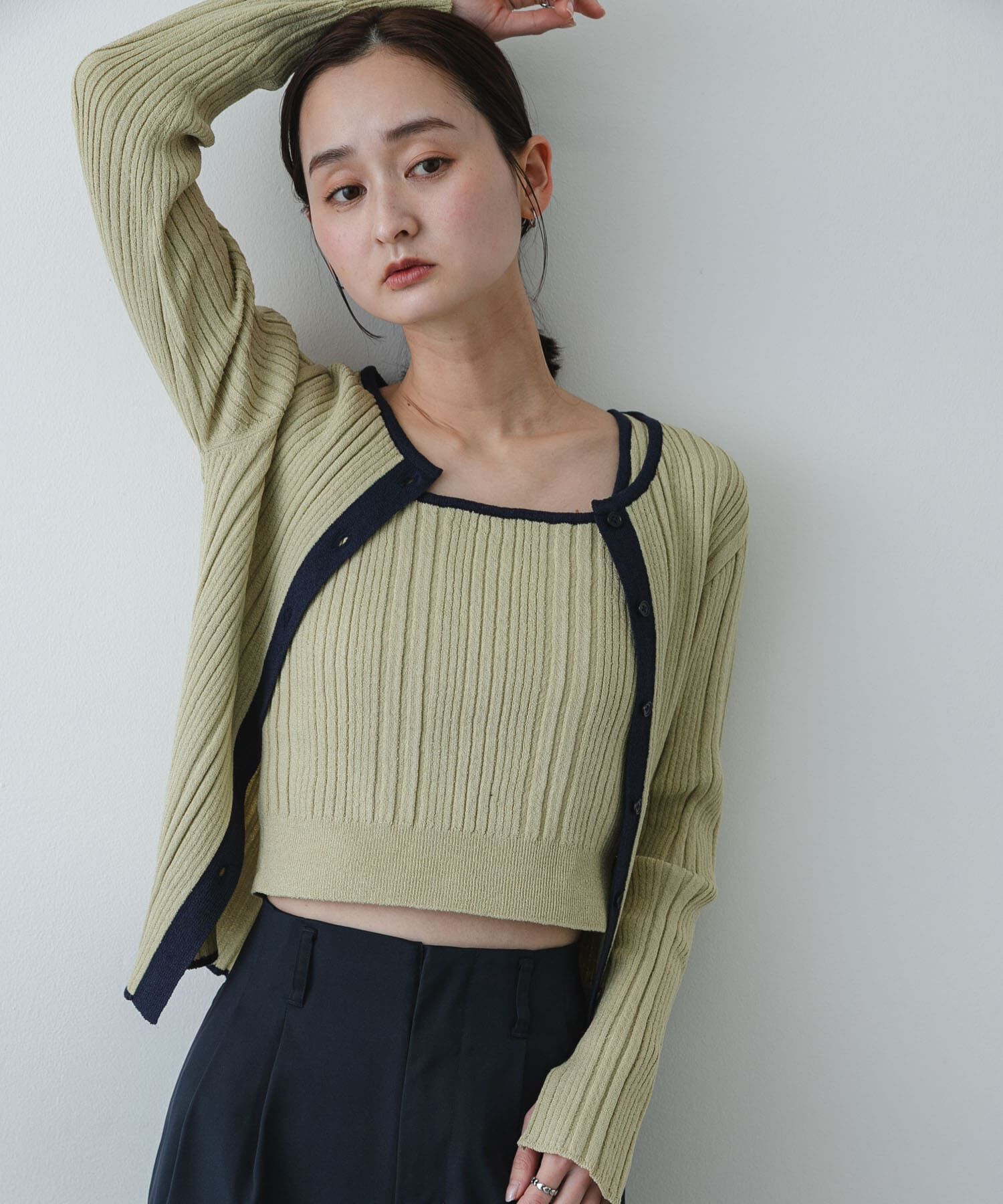 SENSE OF PLACE by URBAN RESEARCH「『洗濯可』2WAYニットアンサンブル」|ニット・セーター|