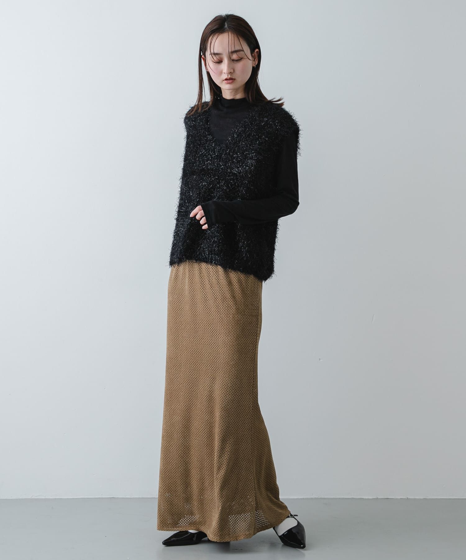 SENSE OF PLACE by URBAN RESEARCH「FSパンチングナロースカート」|スカート|