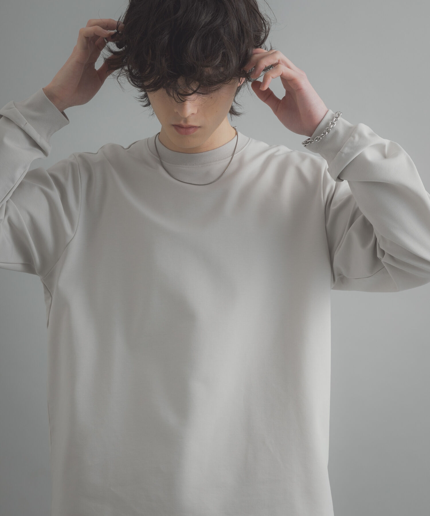 SENSE OF PLACE by URBAN RESEARCH「『XLサイズ/WEB限定』コンフォートロングTシャツ」|Tシャツ・カットソー|ライトグレー